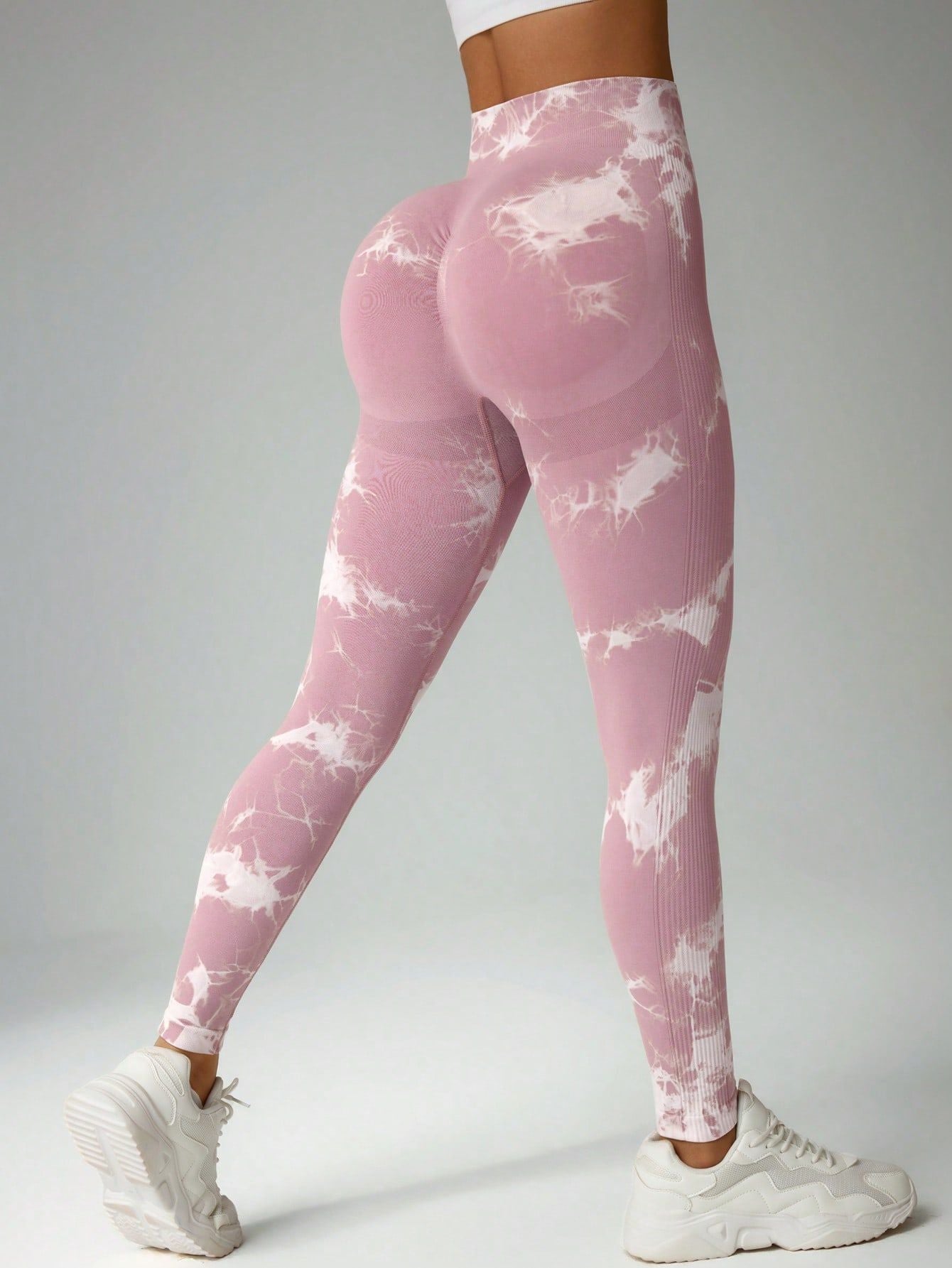 Calça Legging Tie Dye Seamless Com Compressão
