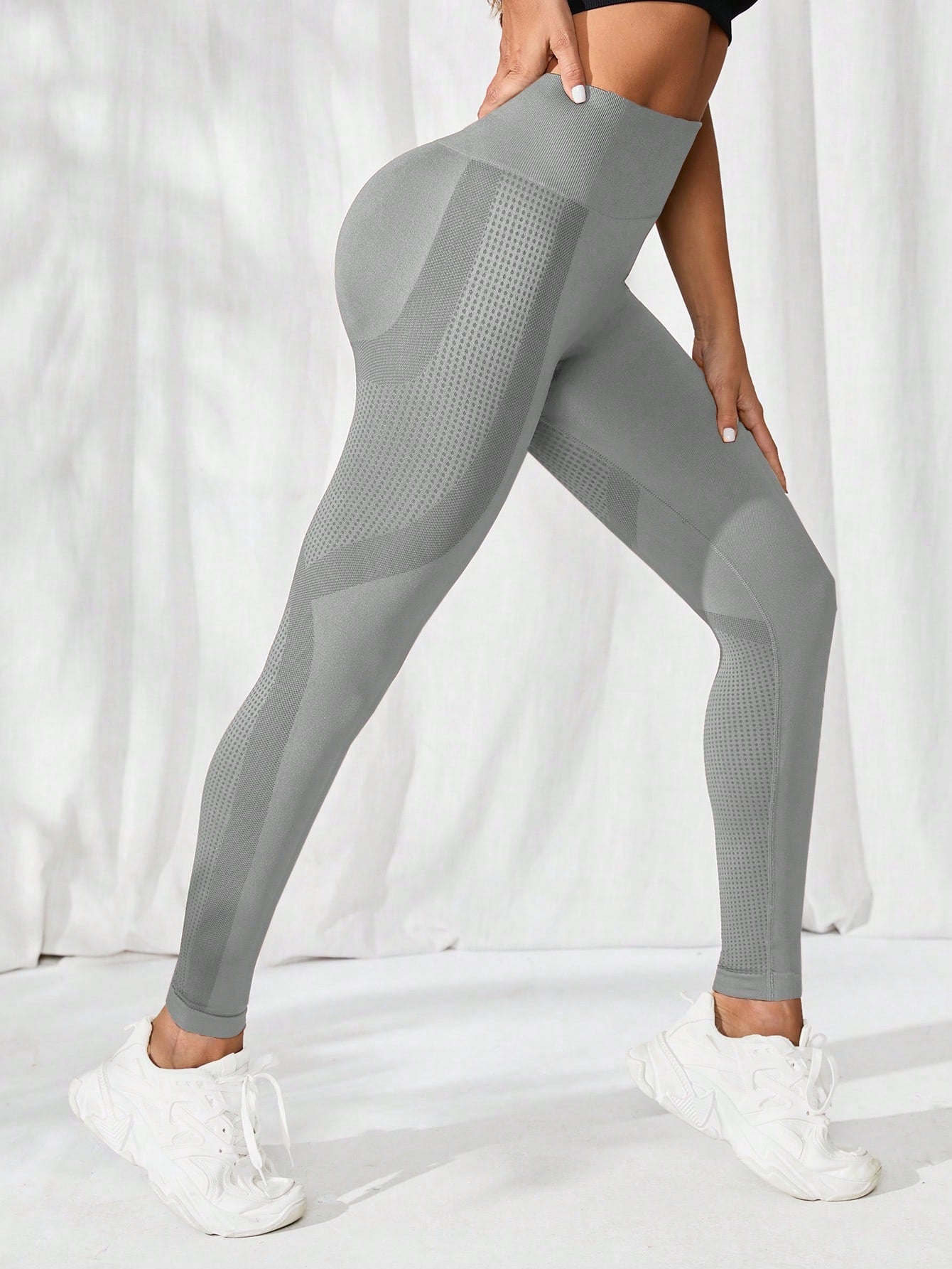 Calça Legging Fitness Sem Costura Cintura Alta Modeladora