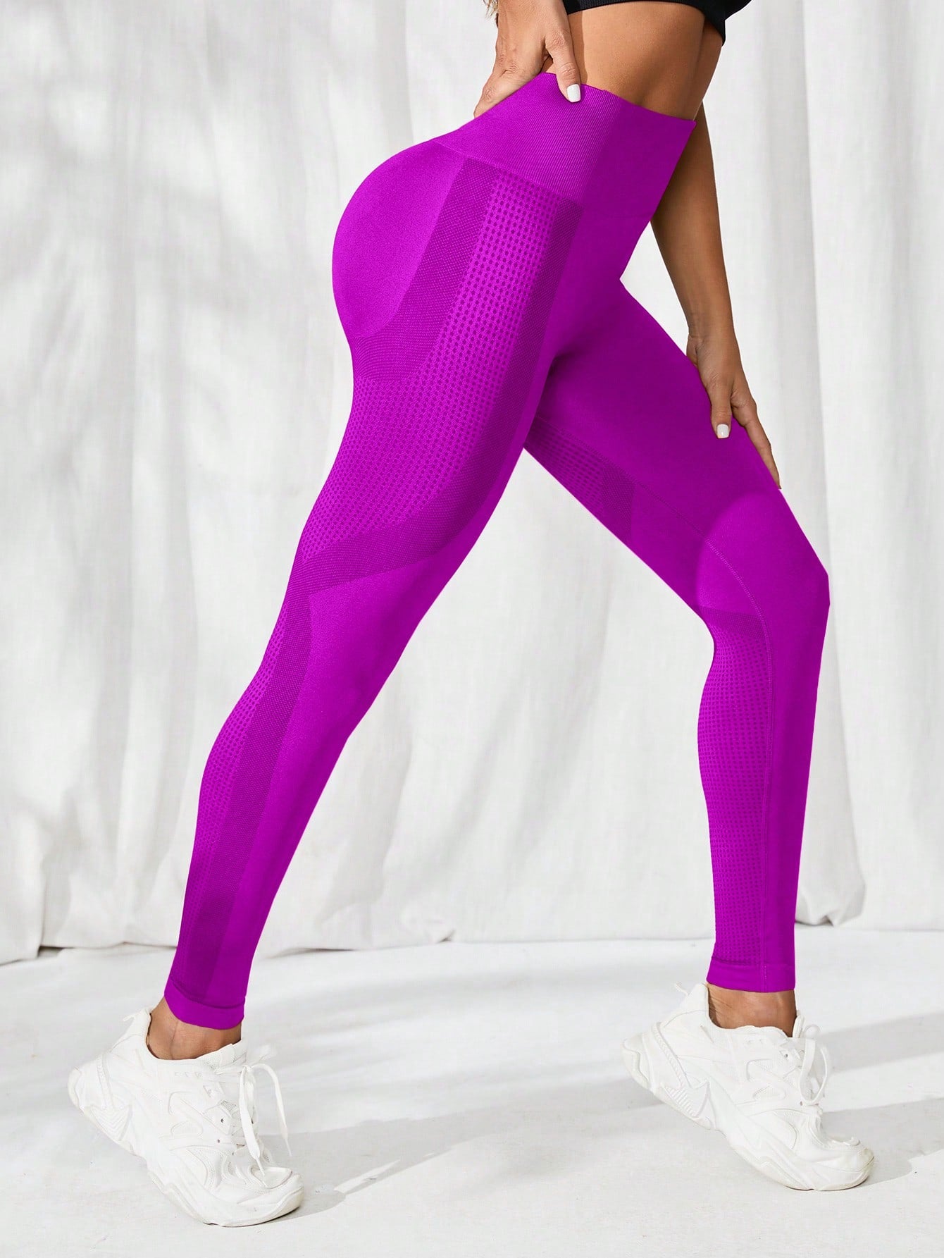 Calça Legging Fitness Sem Costura Cintura Alta Modeladora
