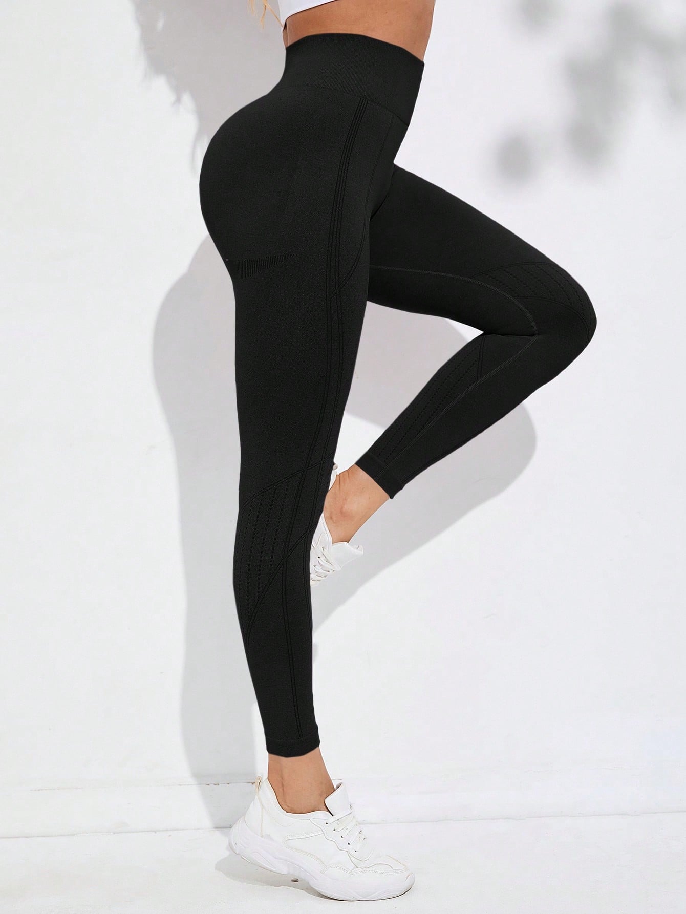 Calça Legging Fitness Levanta Bumbum Cintura Alta Sem Costura