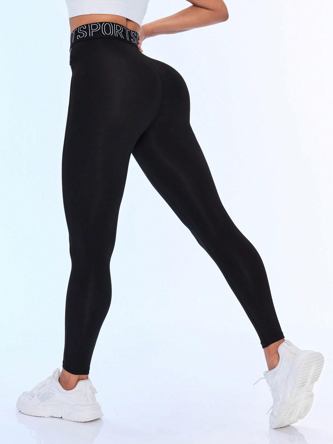 Calça Legging Fitness Cintura Alta Cómoda Estilo Sport