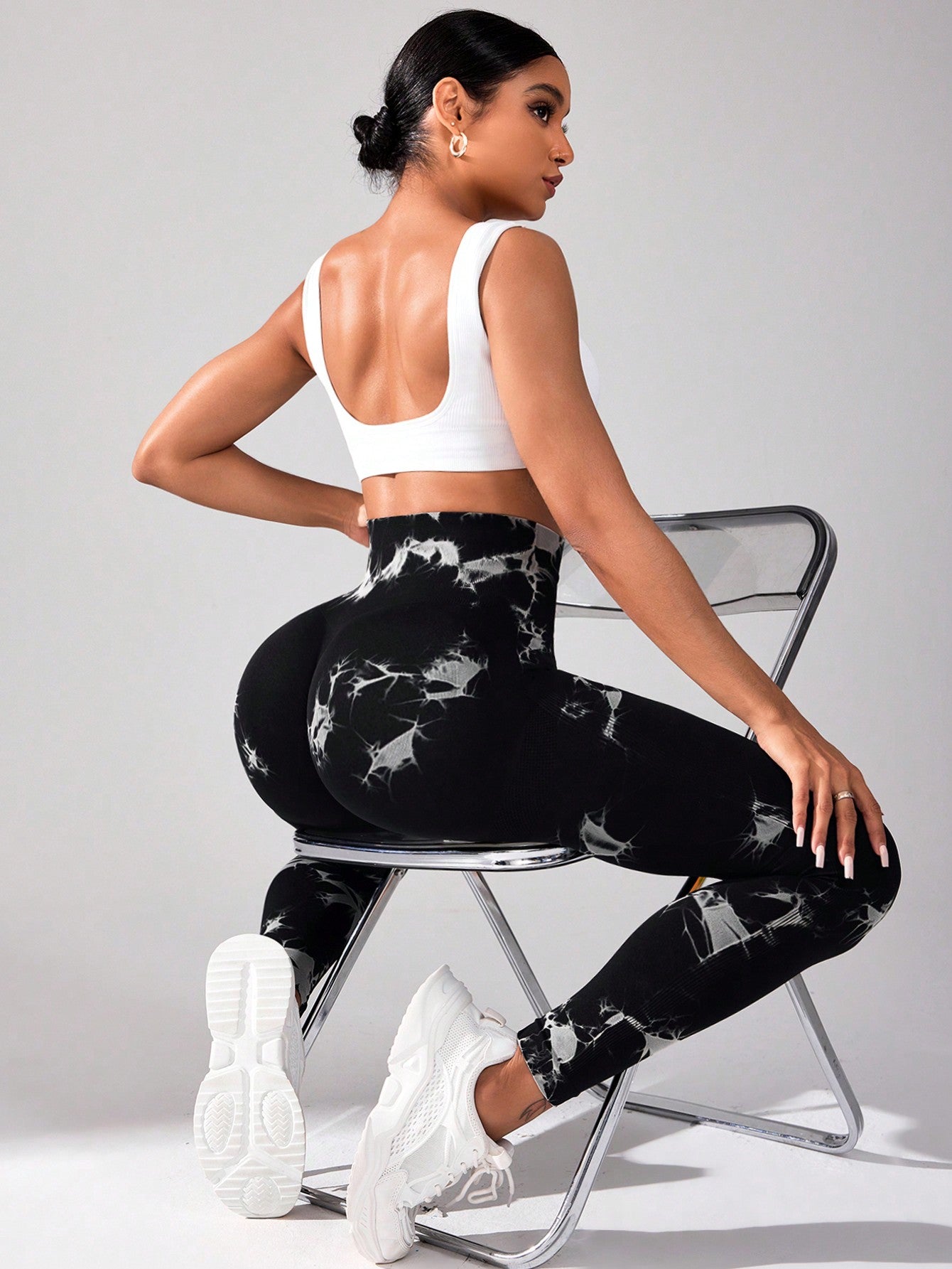 Calça Legging Estampada Tie Dye Empina Bumbum