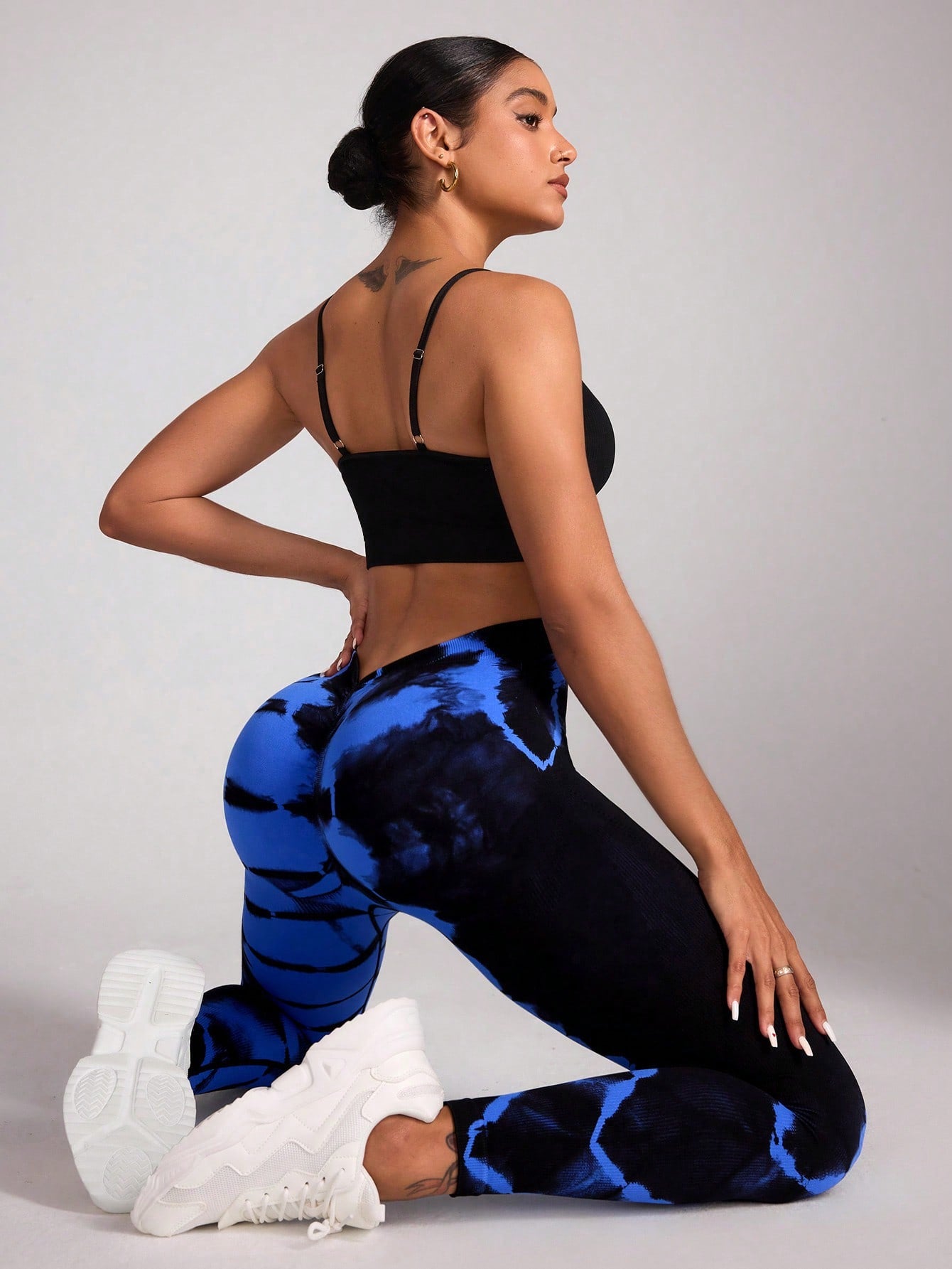 Calça Legging Tie Dye Cintura V Seamless
