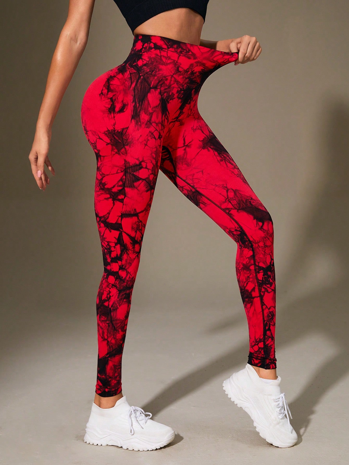 Calça Legging Fashion Estampada Com Efeito Modelador