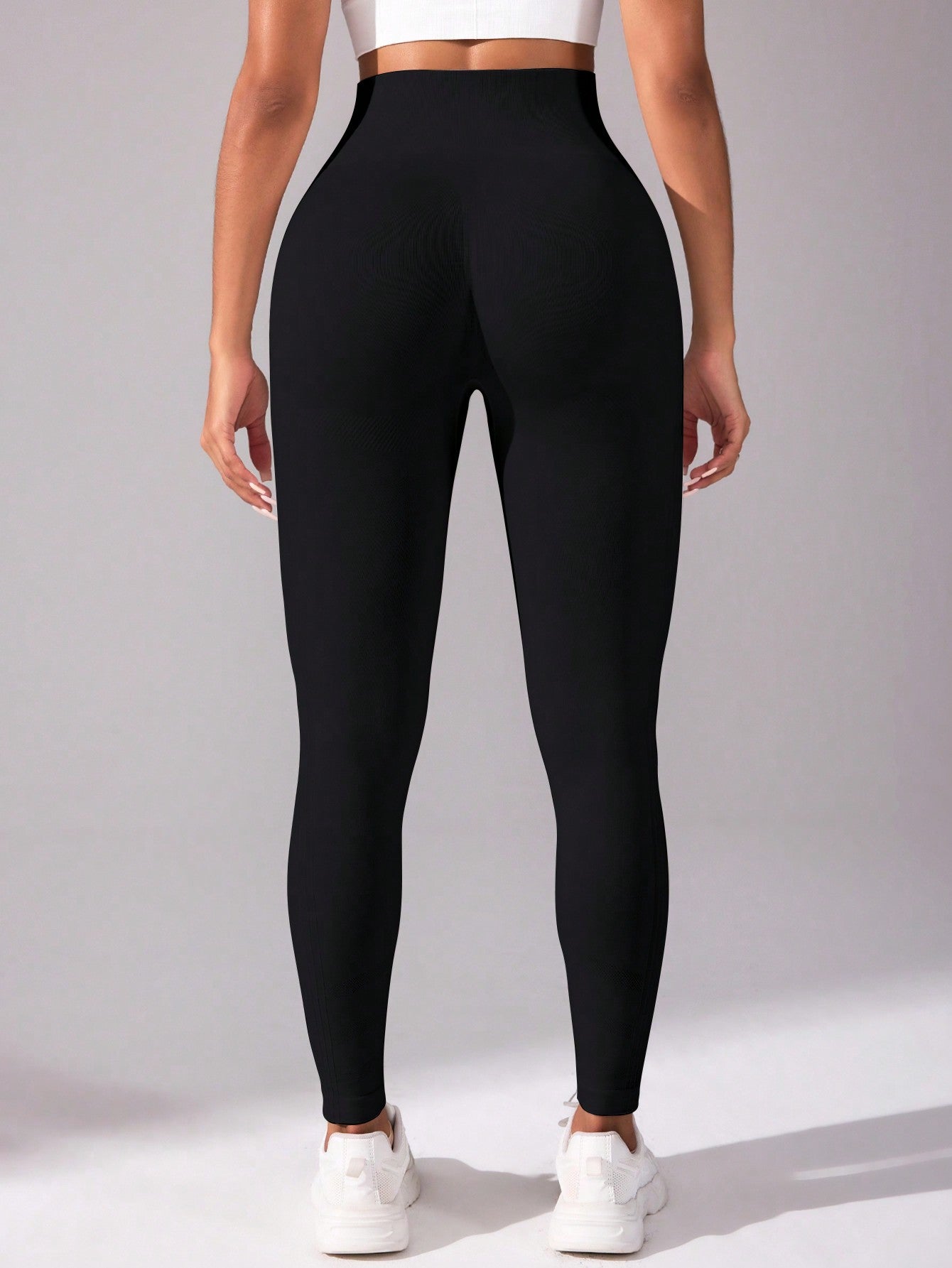 Calça Legging Sem Costura Com Bolsos Modeladora