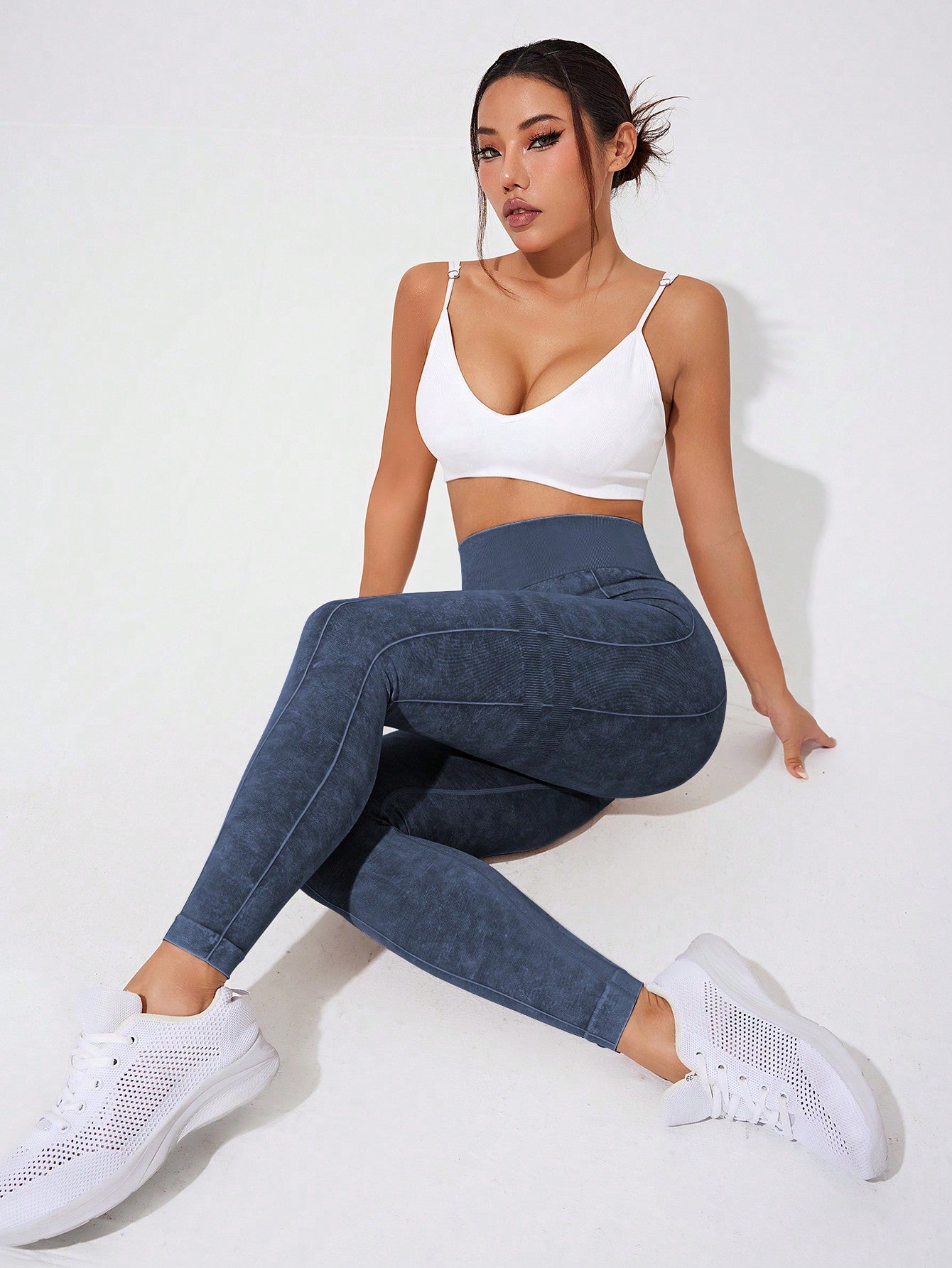 Calça Legging Seamless Cintura Alta Estonada