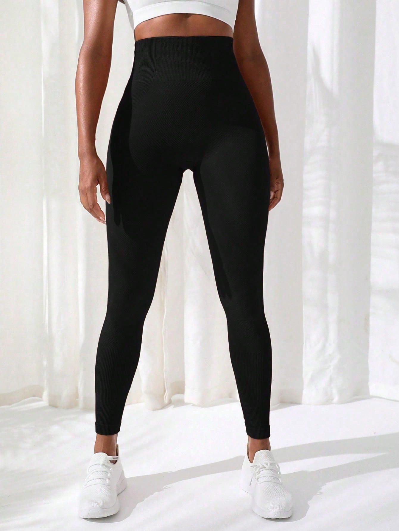 Calça Legging Modeladora Sem Costura Efeito Cintura Slim