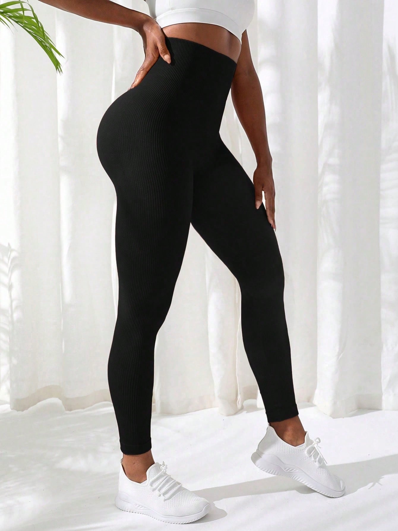Calça Legging Modeladora Sem Costura Efeito Cintura Slim