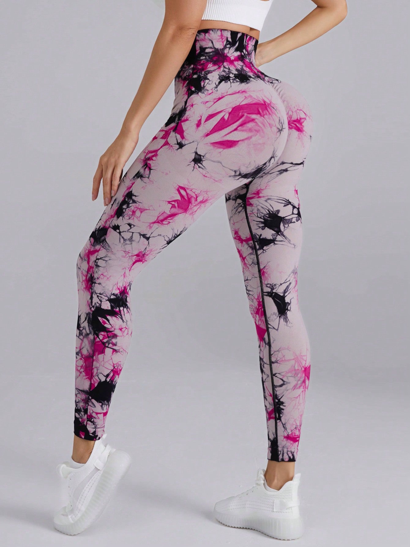 Calça Legging Estampada Tie Dye Empina Bumbum