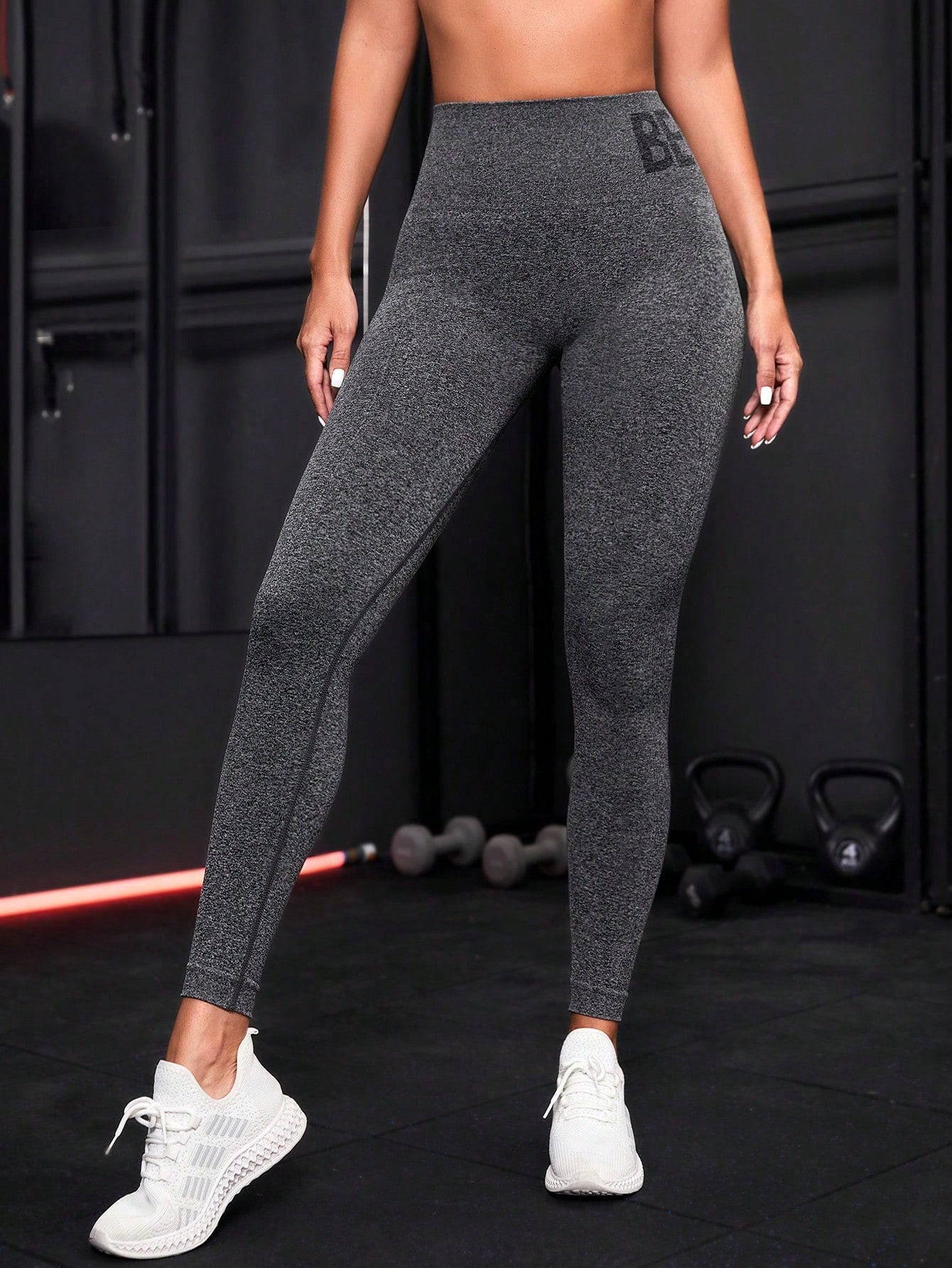 Calça Legging Fitness Cintura Alta Letreiro Waistband