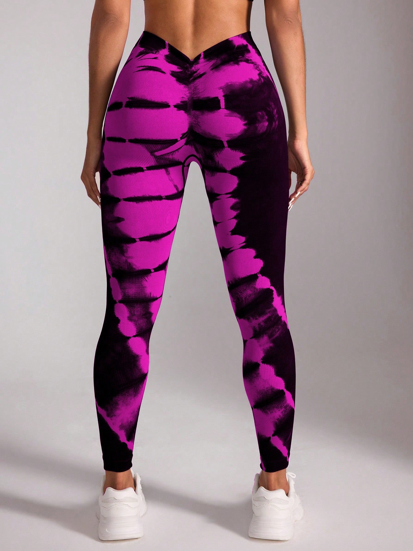 Calça Legging Tie Dye Cintura V Seamless