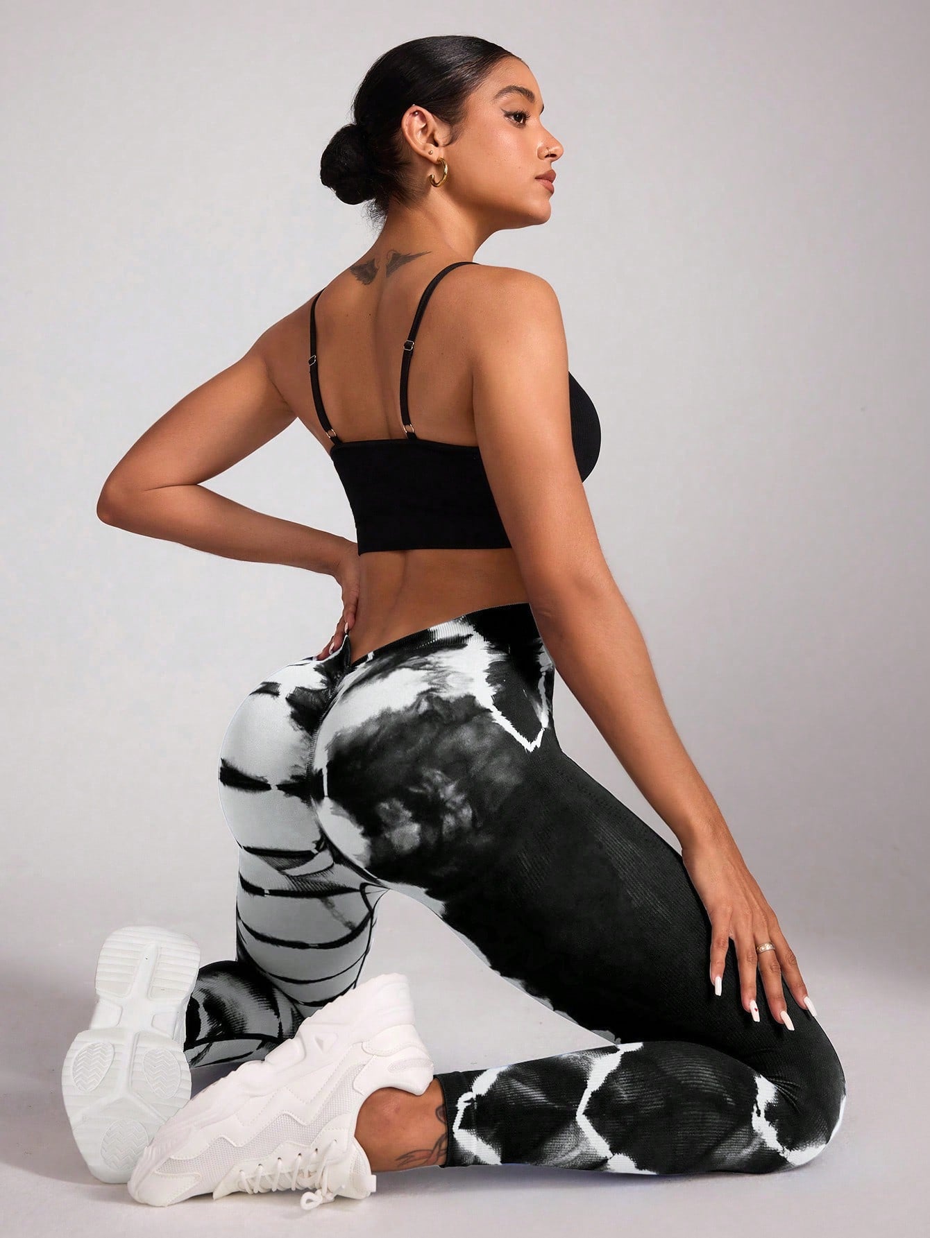Calça Legging Tie Dye Cintura V Seamless