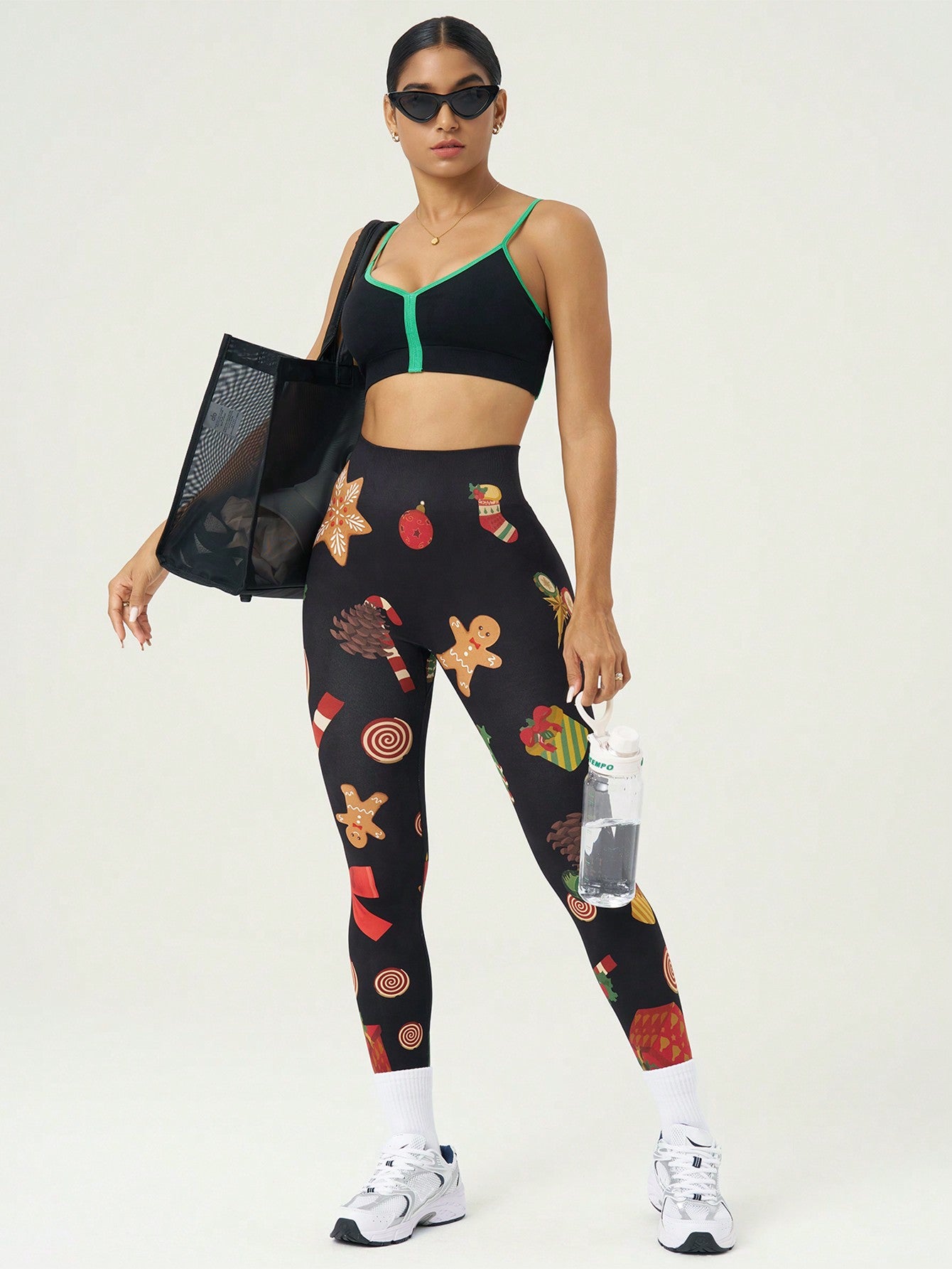 Calça Legging Fashion Estampada Caveira Estilo Halloween