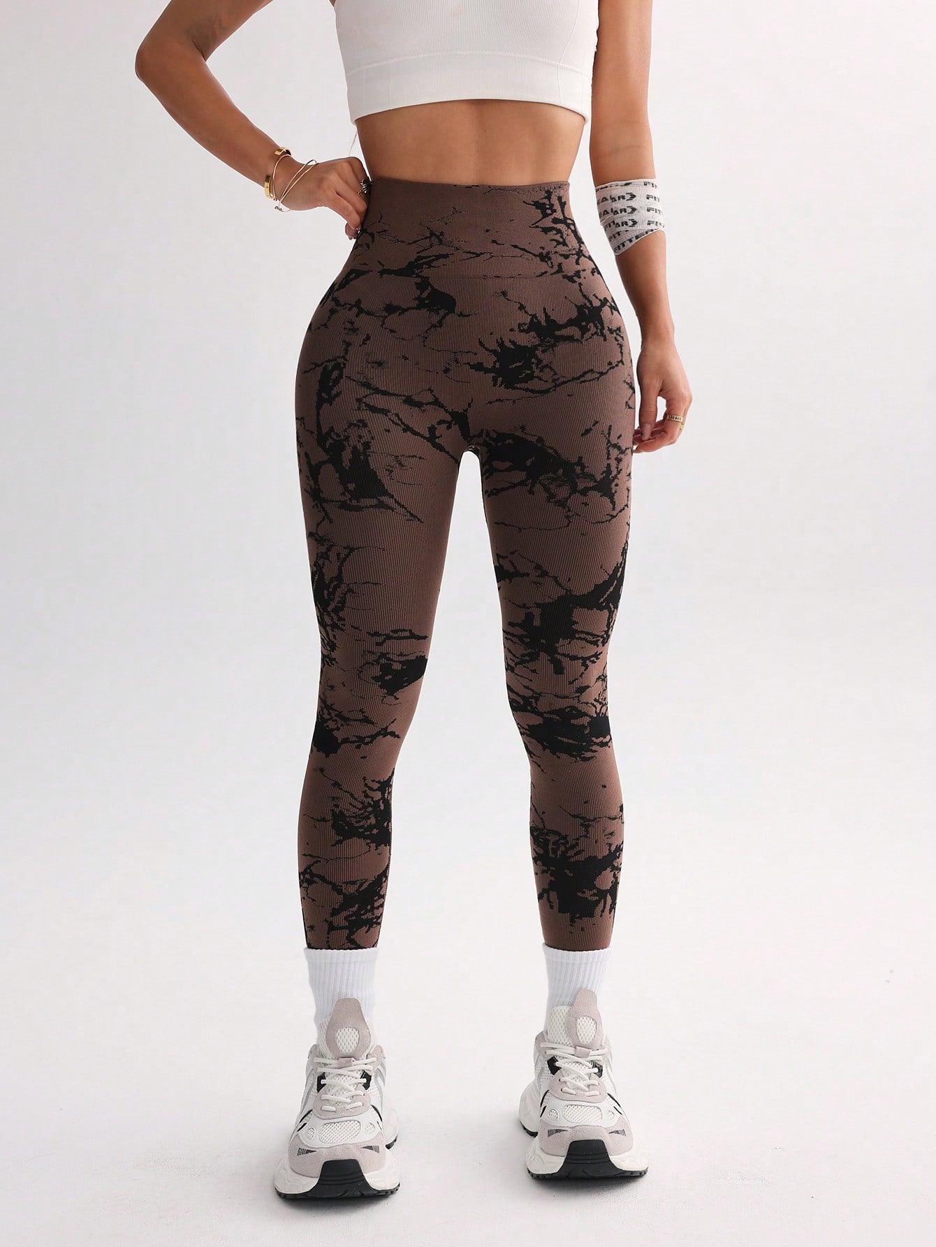 Calça Legging Estampada Cintura Alta Efeito Push Up
