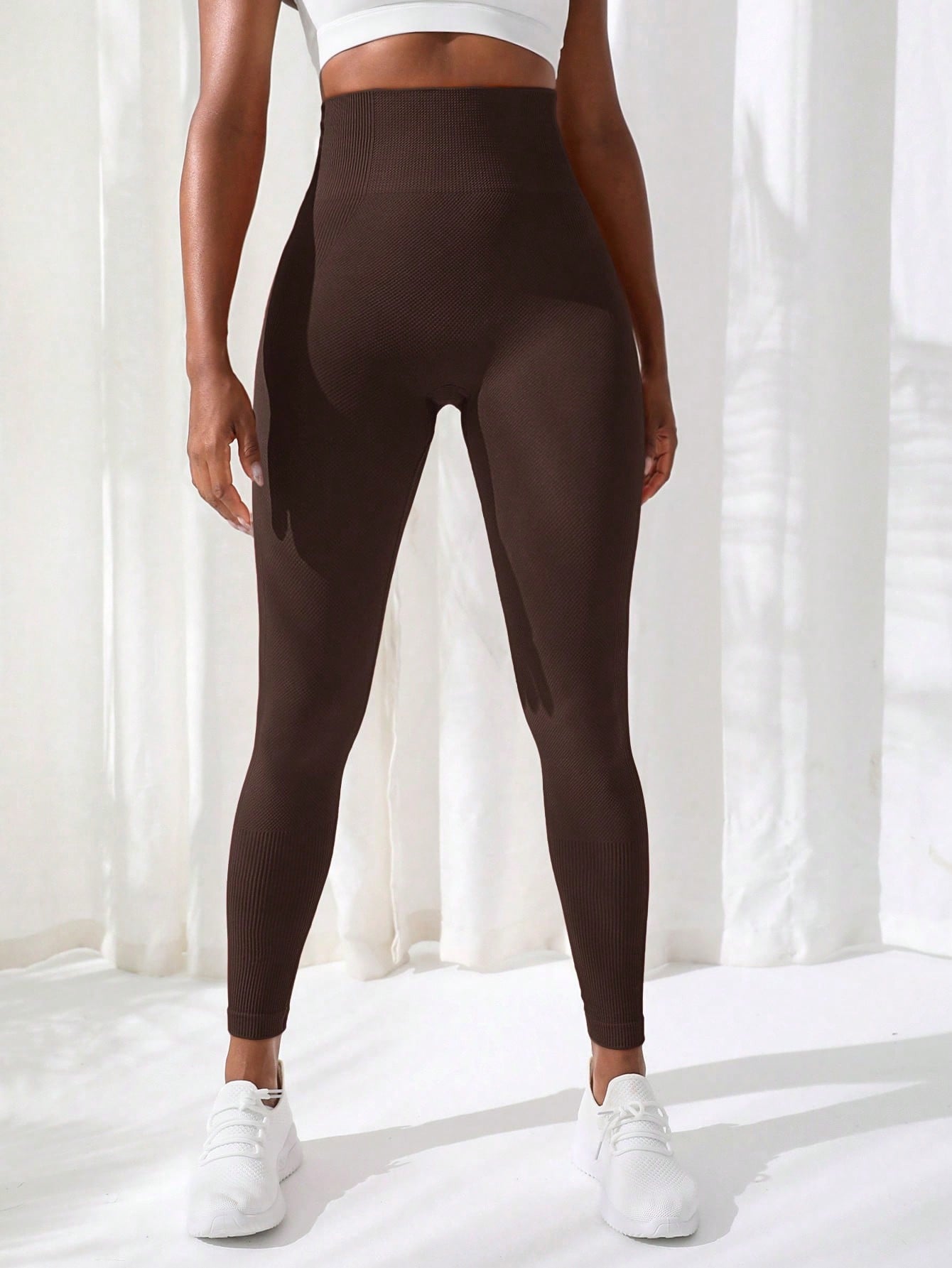 Calça Legging Modeladora Sem Costura Efeito Cintura Slim