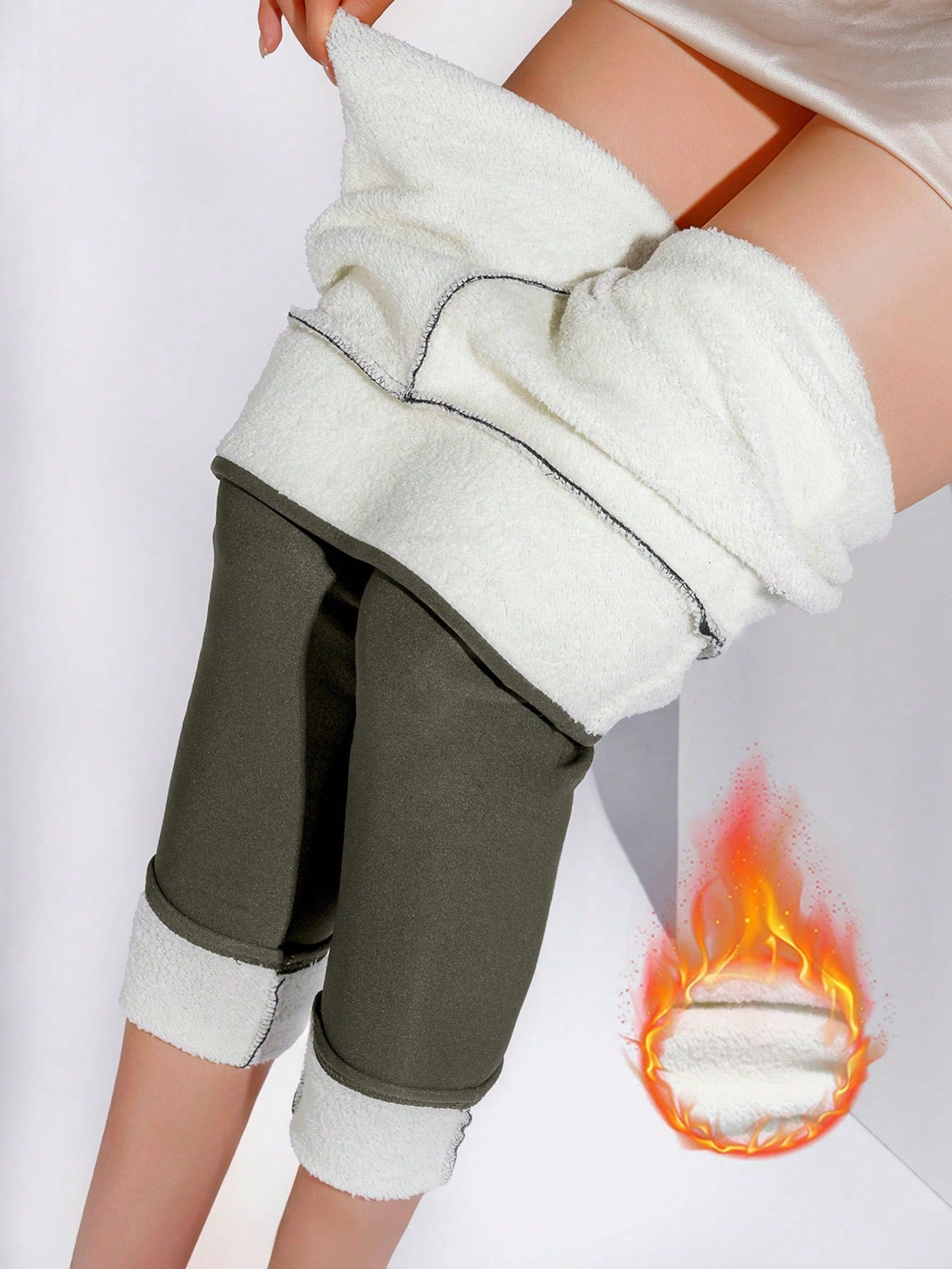 Calça Legging Feminina Forrada Com Forro Térmico