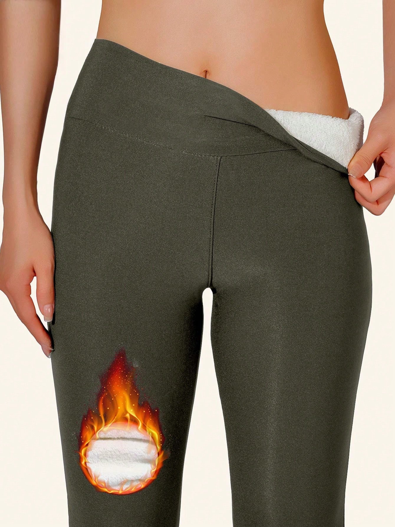 Calça Legging Feminina Forrada Com Forro Térmico
