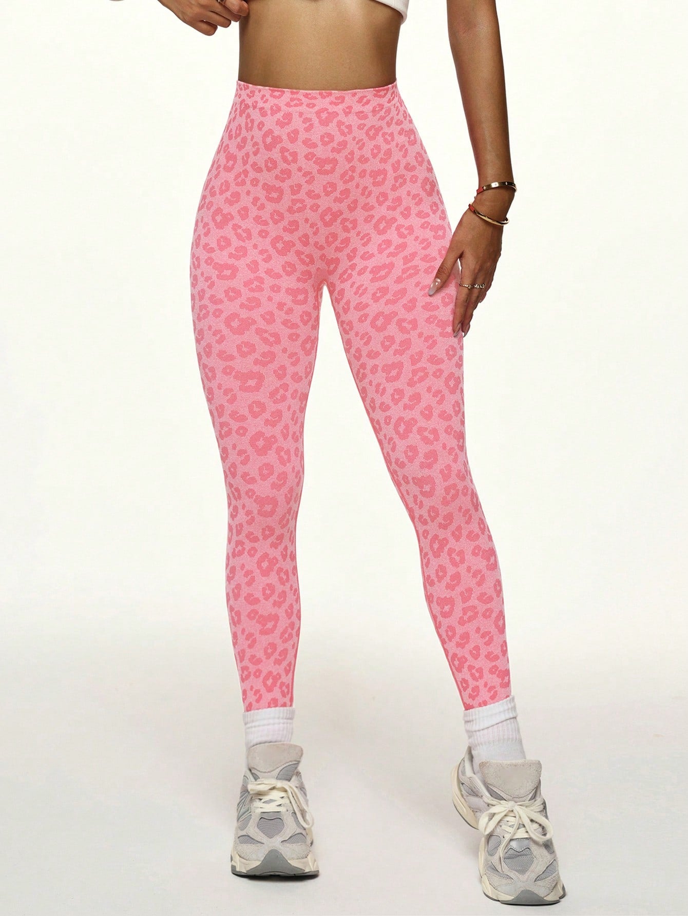 Calça Legging Sem Costura Estampa Animal Modeladora