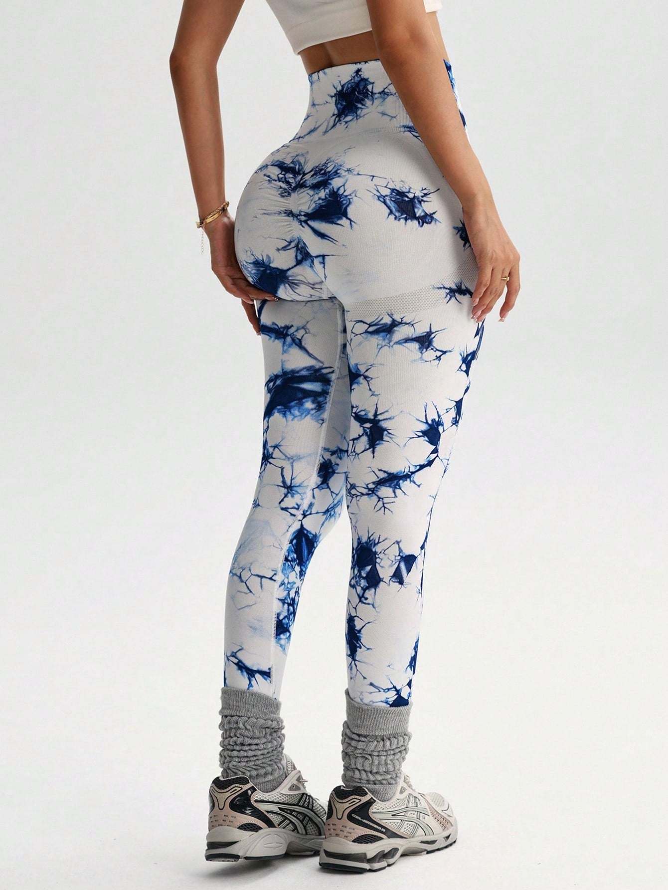 Calça Legging Estampada Tie Dye Empina Bumbum