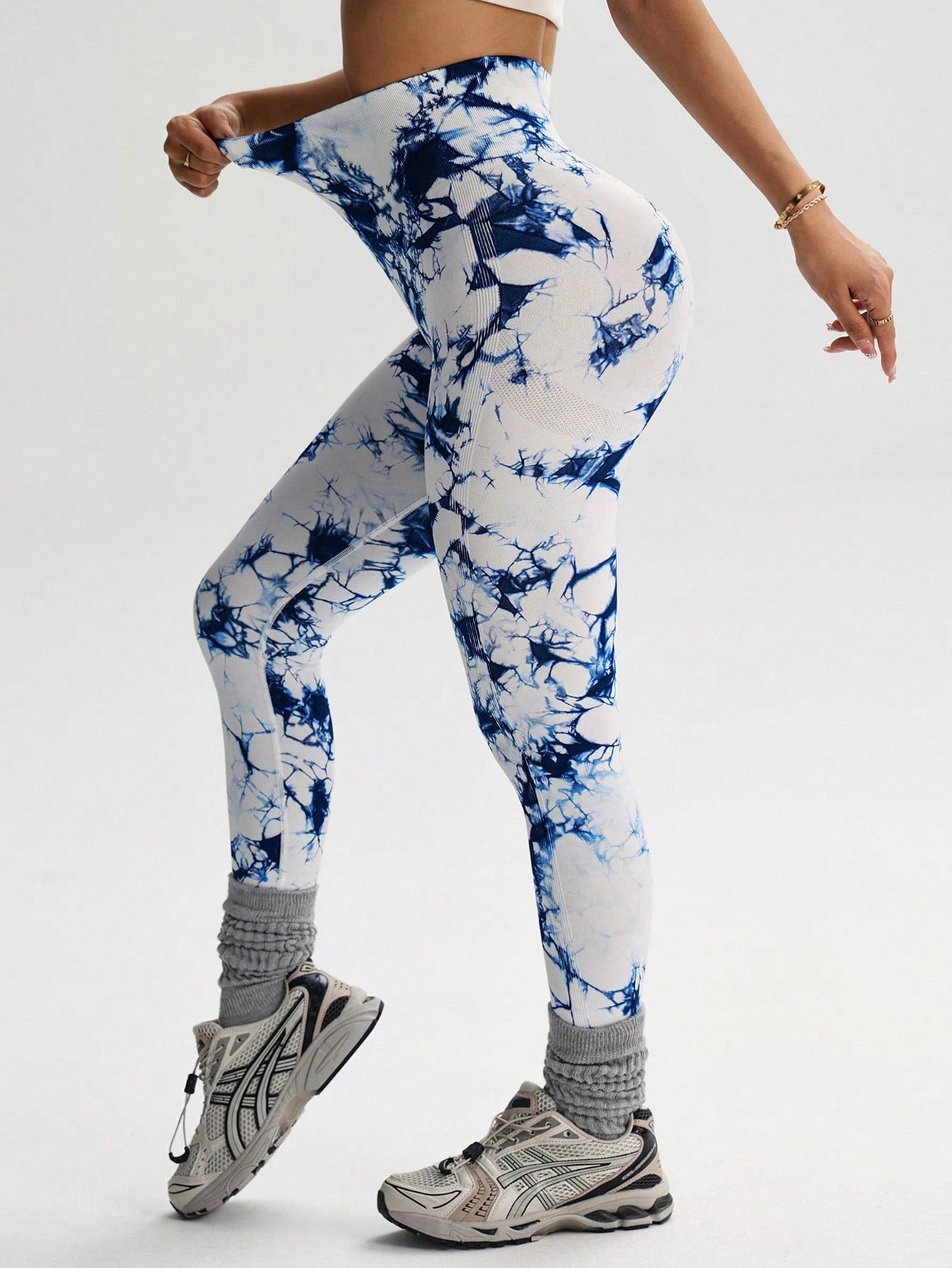Calça Legging Estampada Tie Dye Empina Bumbum