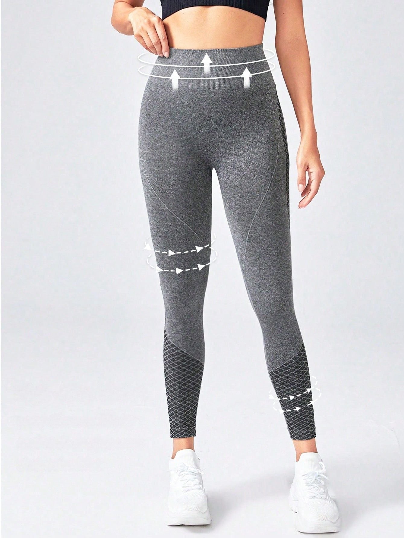 Calça Legging Texturizada Sem Costura Push Up