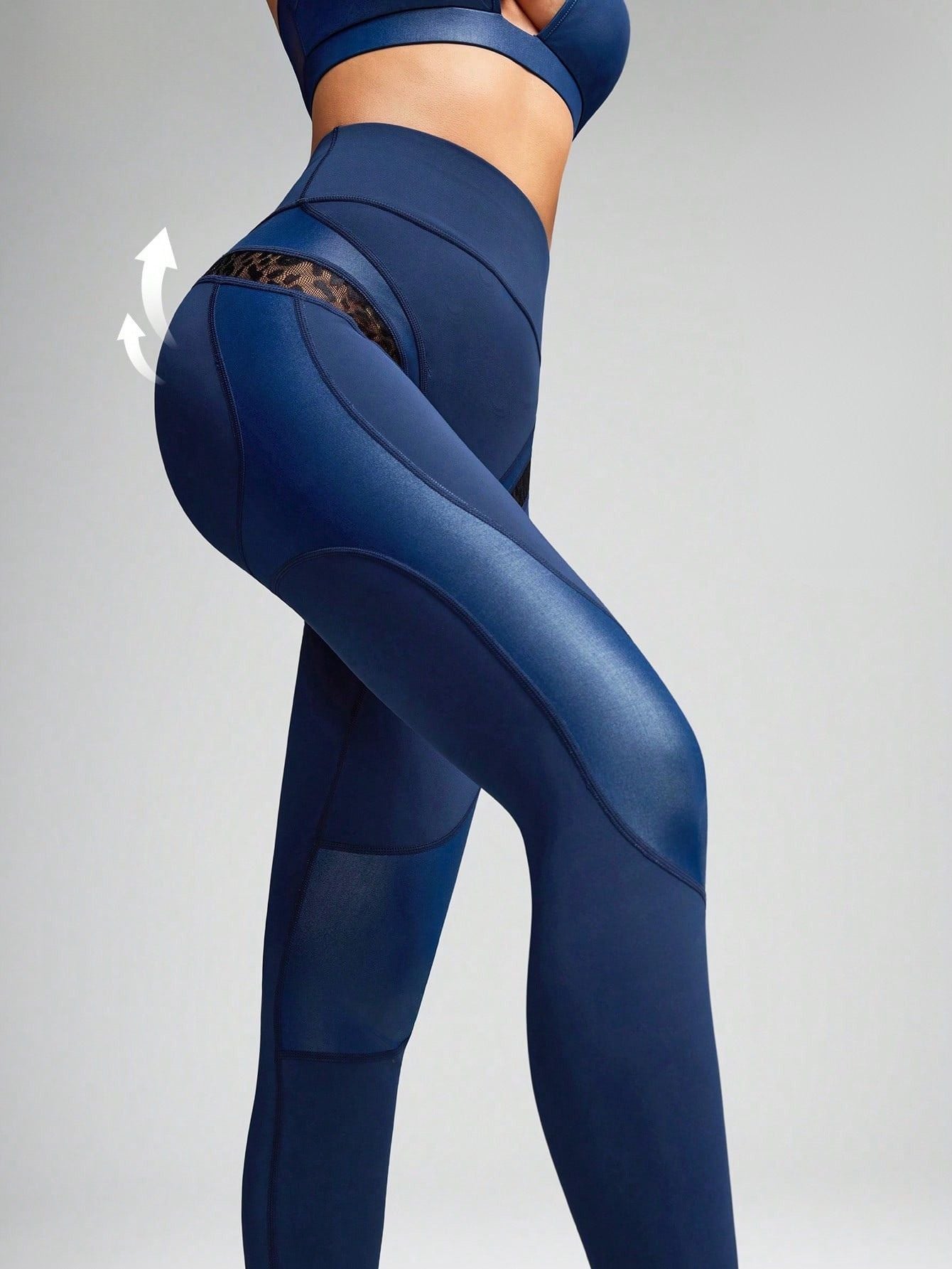Calça Legging Empina Bumbum Com Recortes E Secagem Rápida