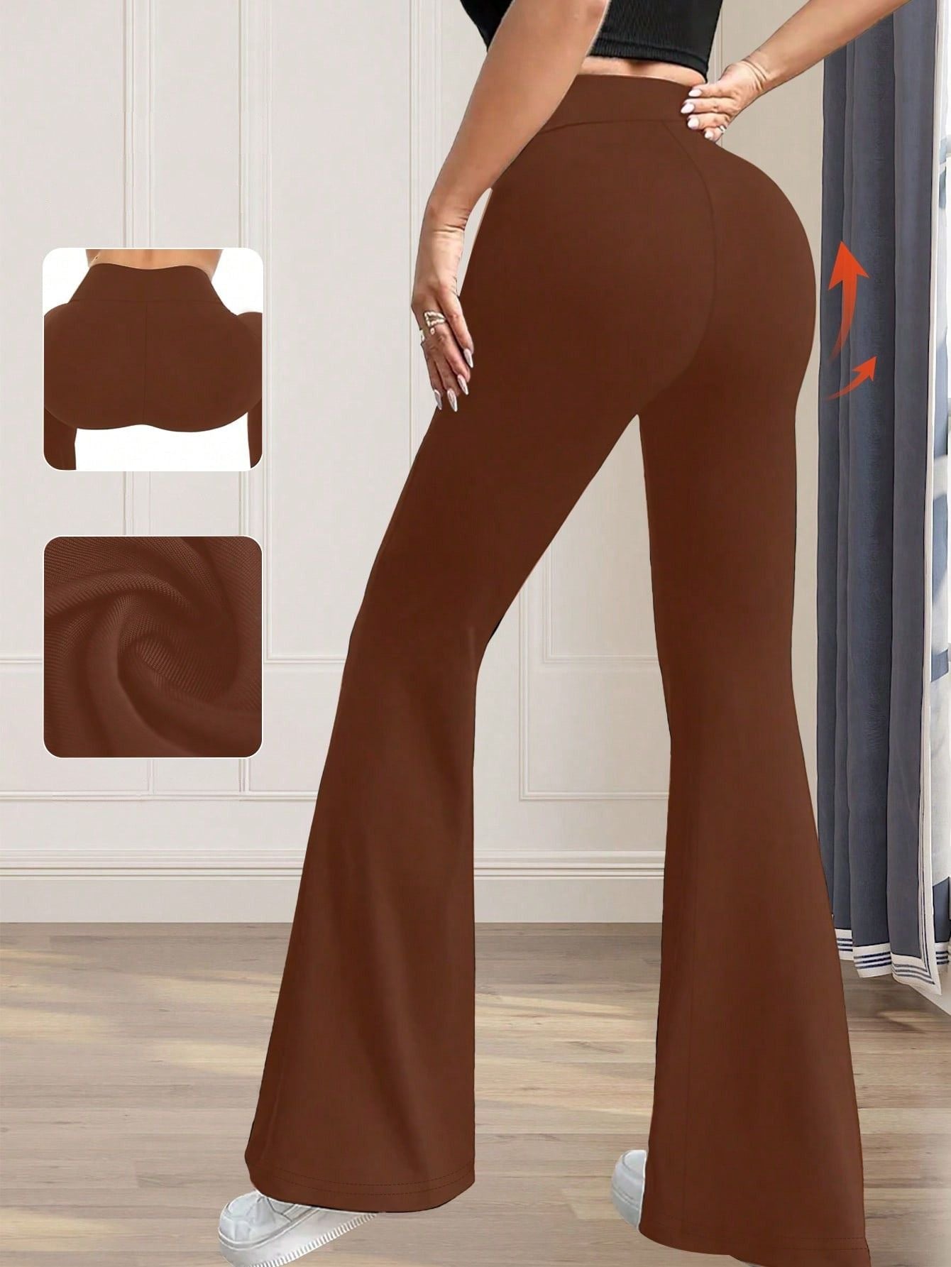 Calça Legging Flare Modeladora Cintura Alta Super Confortável