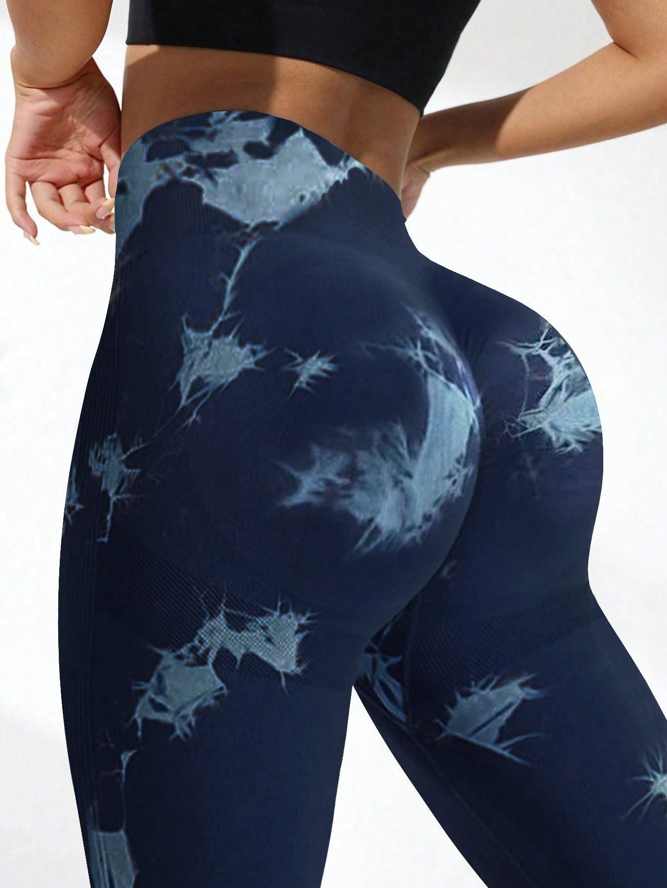Calça Legging Tie Dye Texturizada Push Up