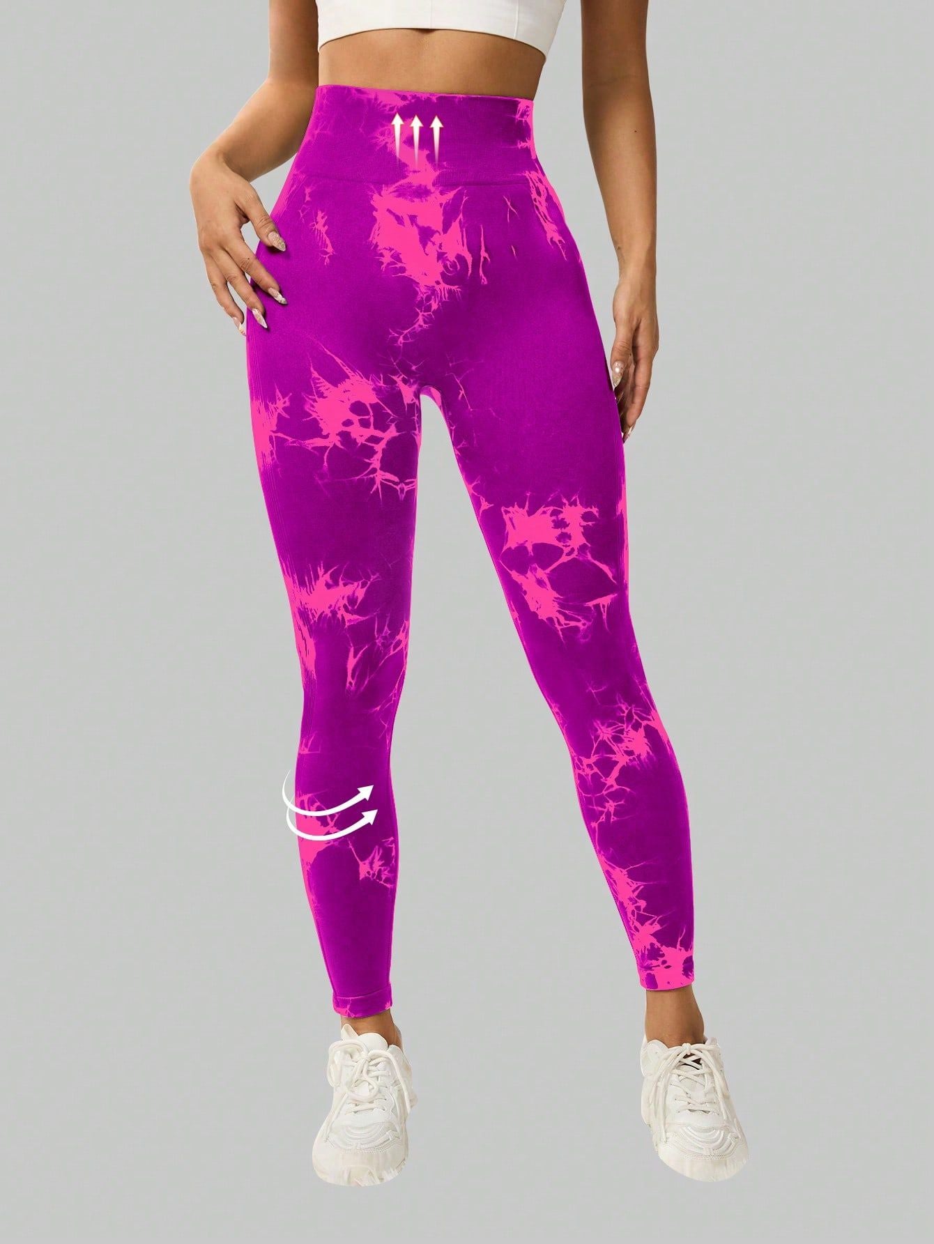Calça Legging Tie Dye Texturizada Push Up