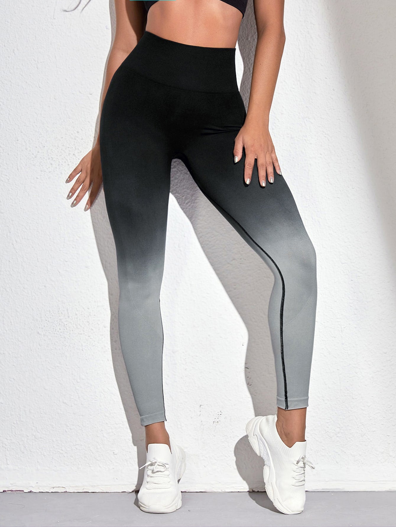 Calça Legging Fitness Degradê Com Efeito Levanta Bumbum