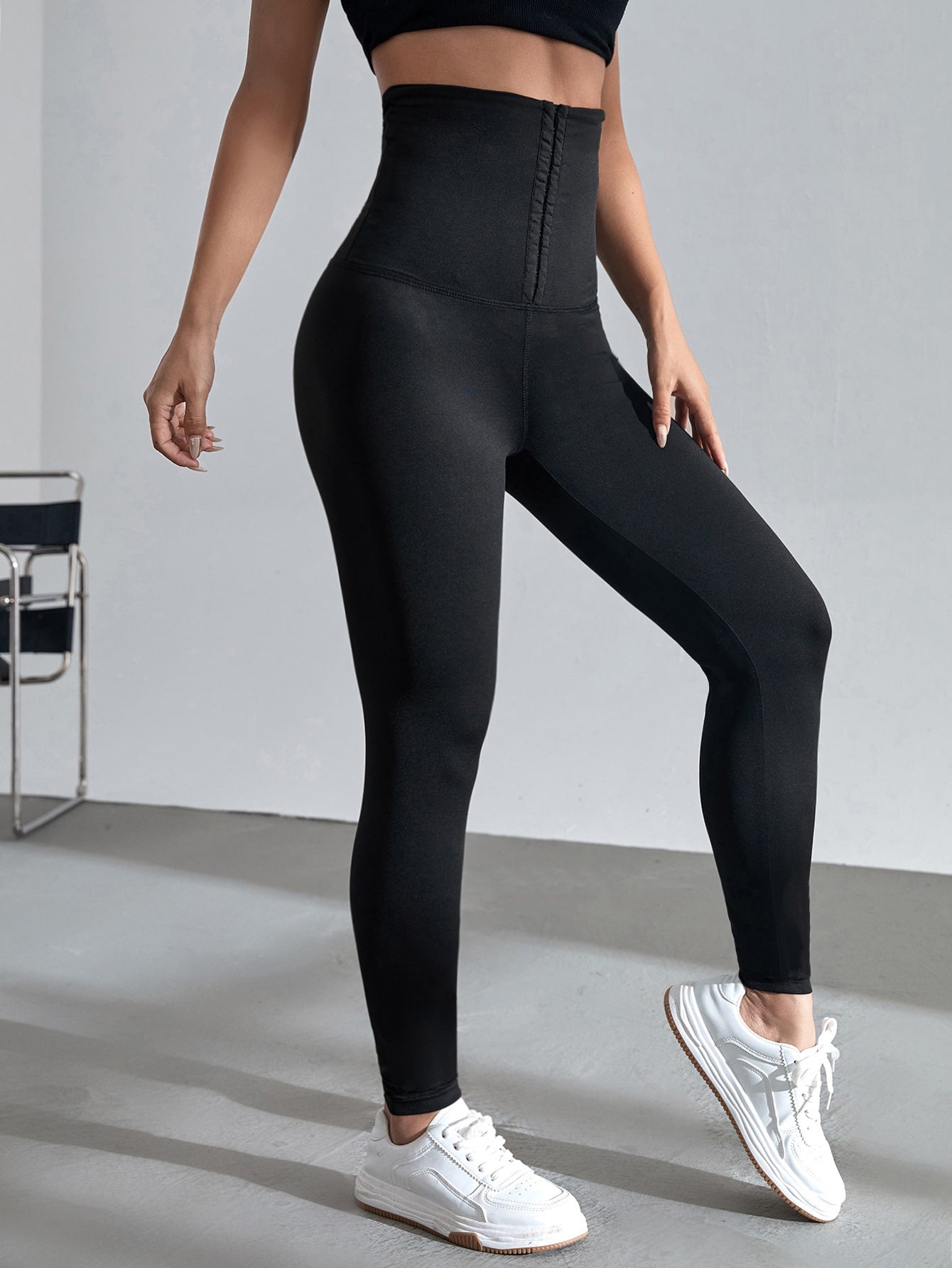 Calça Legging Cintura Alta Com Cós Modelador