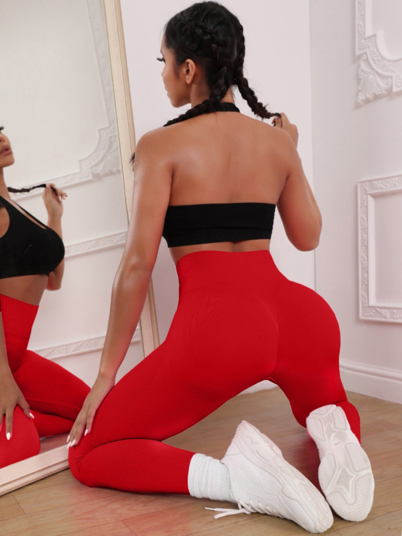 Calça Legging Cintura Alta Modeladora Efeito Levanta Bumbum