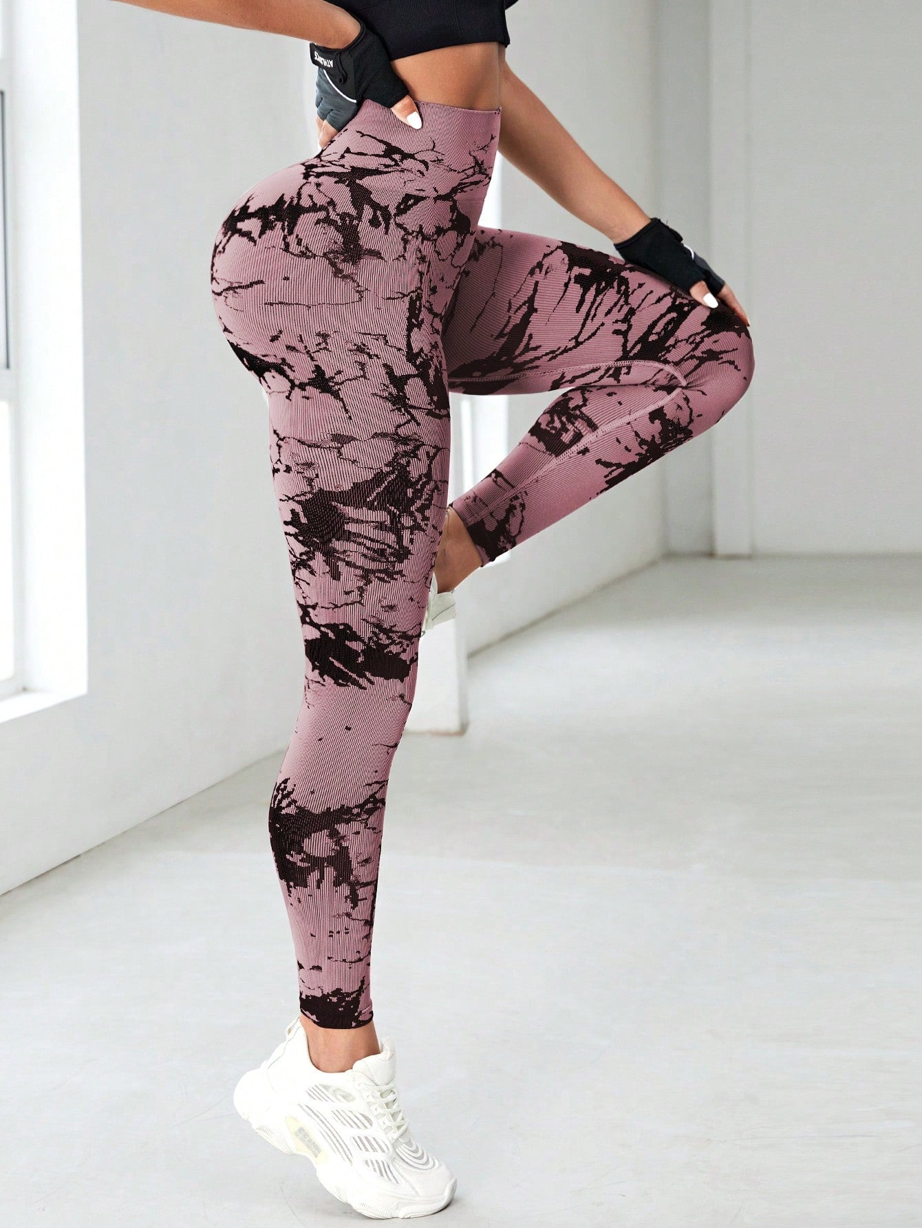 Calça Legging Estampada Cintura Alta Efeito Push Up