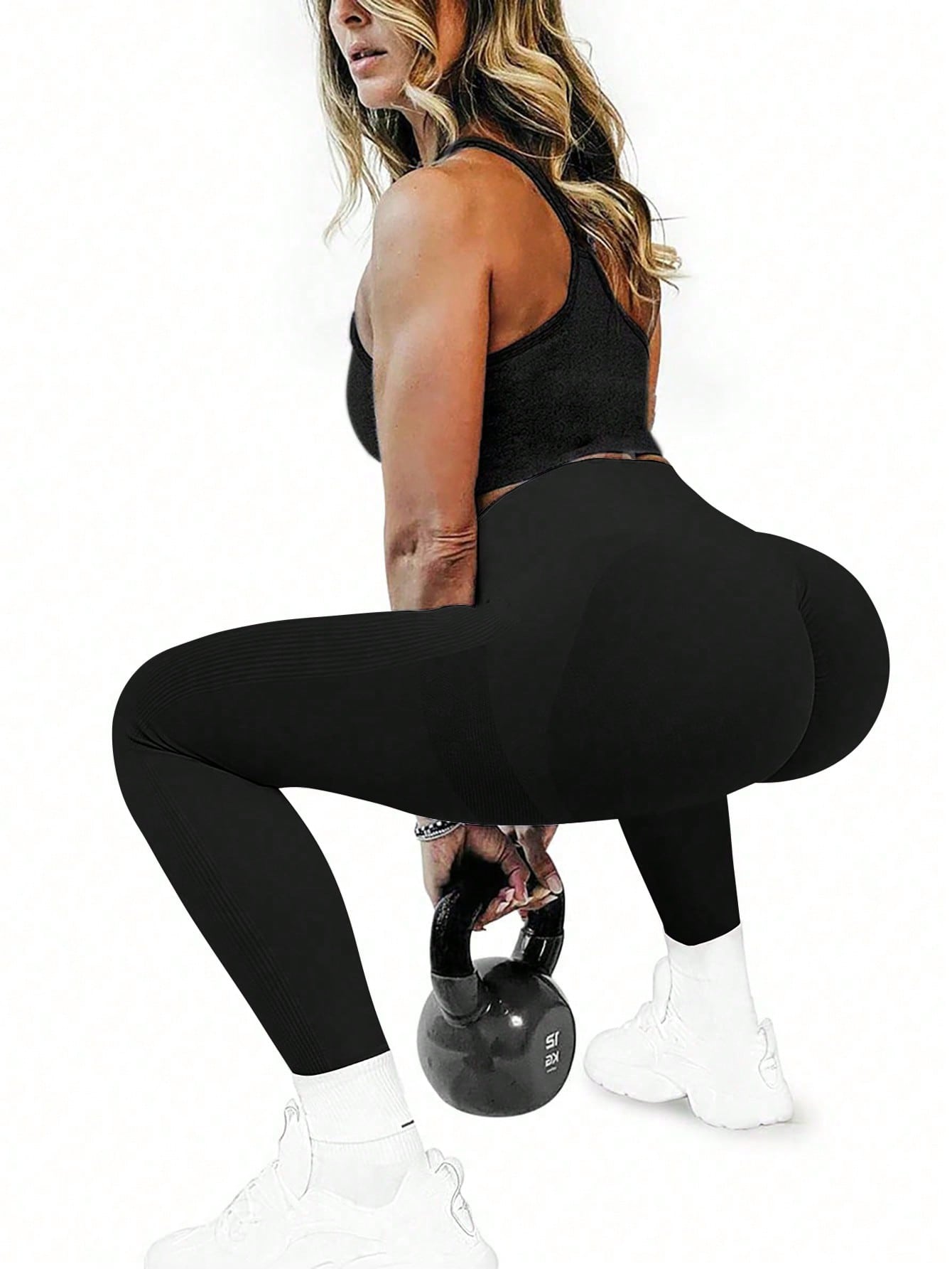 Calça Legging Seamless Empina Bumbum Com Compressão