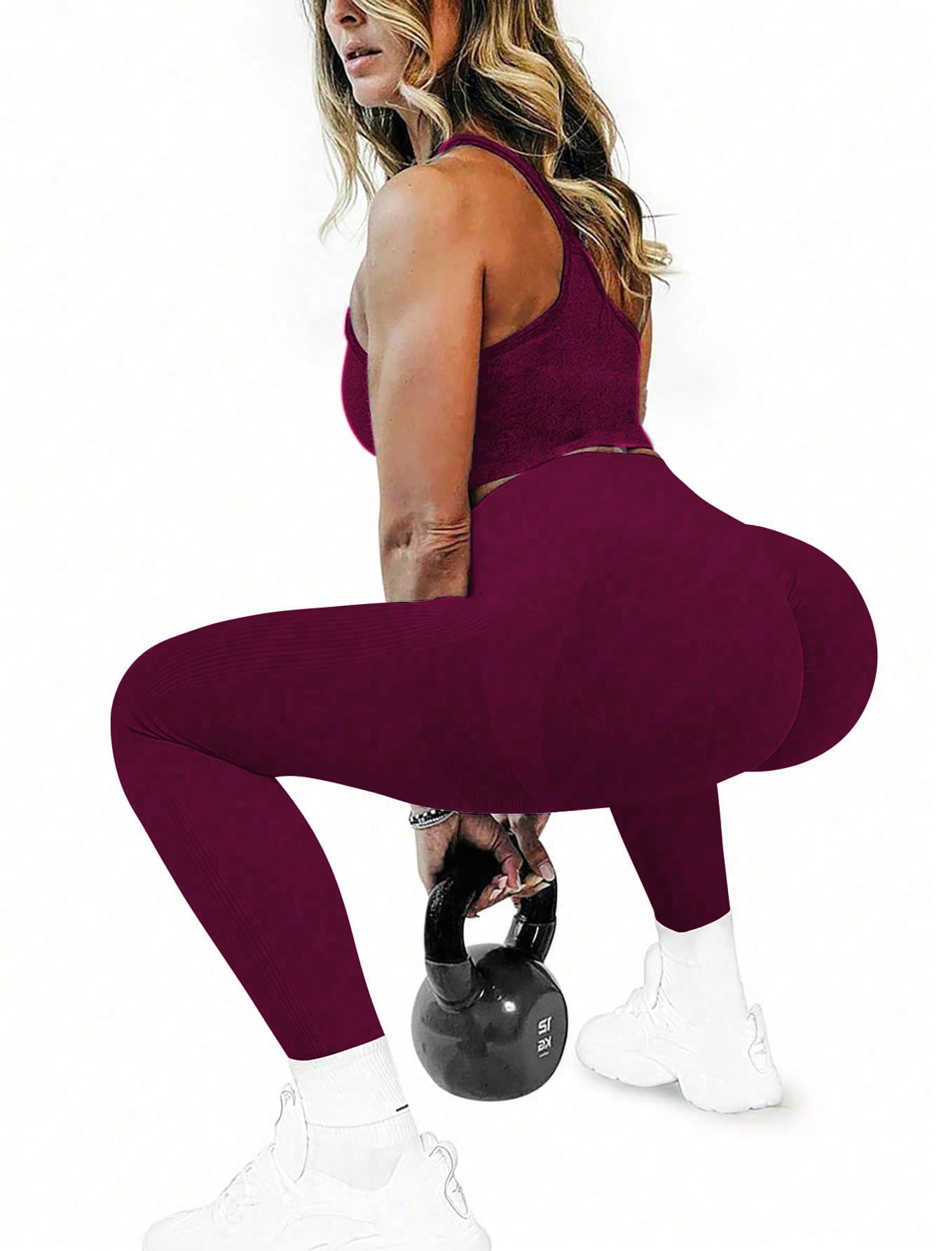 Calça Legging Seamless Empina Bumbum Com Compressão