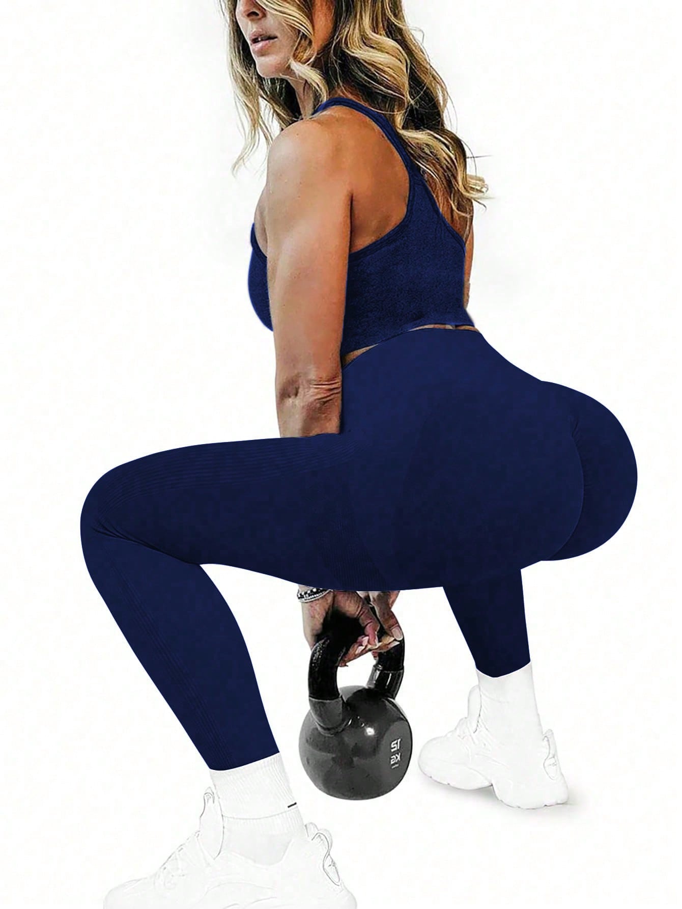 Calça Legging Seamless Empina Bumbum Com Compressão