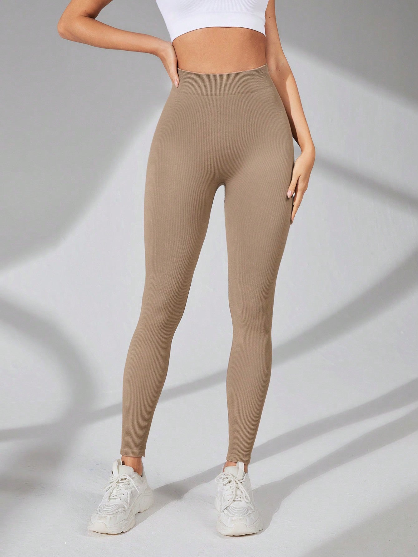 Calça Legging Canelada Sem Costura Empina Bumbum