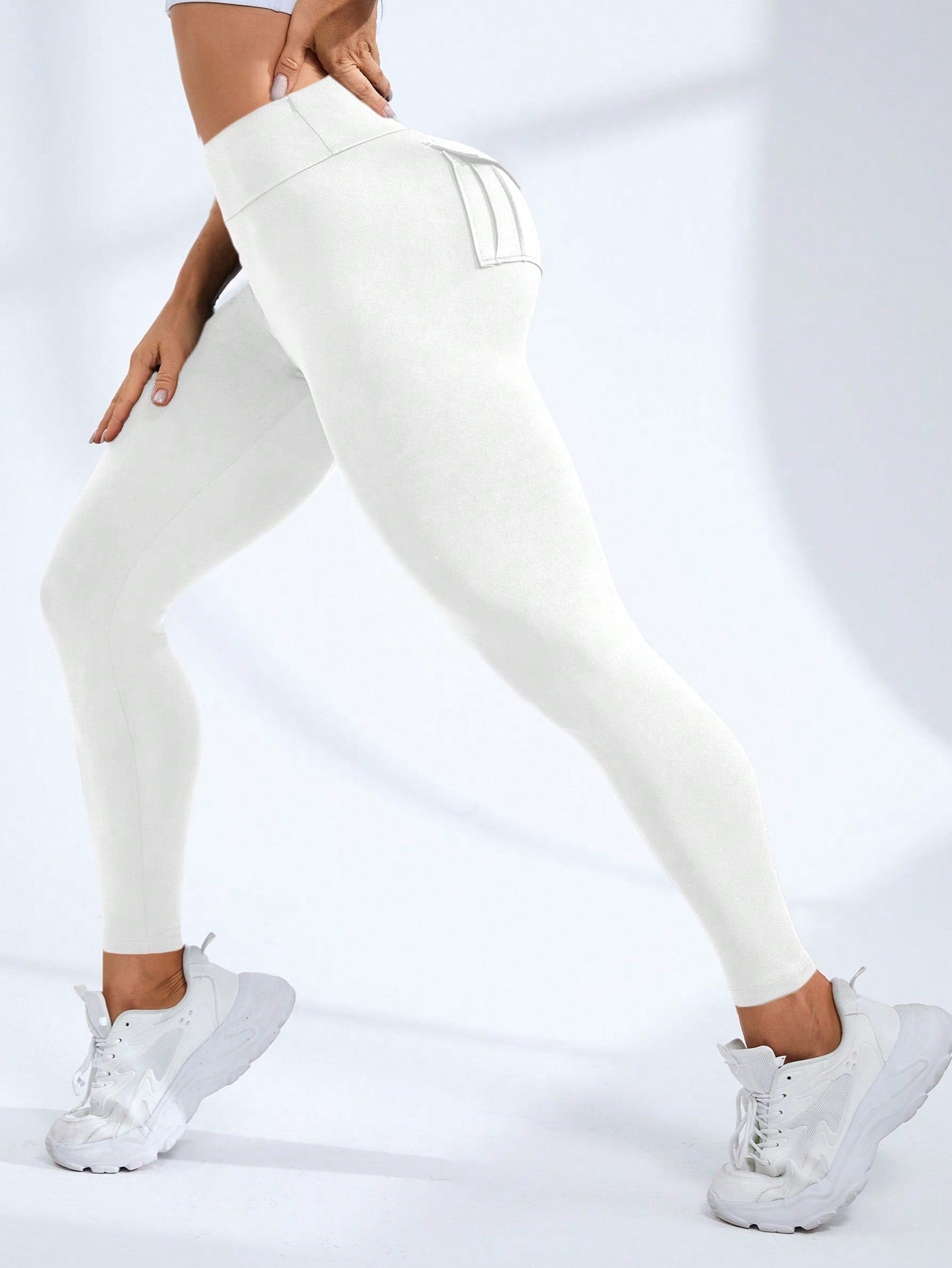 Calça Legging Empina Bumbum Com Bolsos Laterais