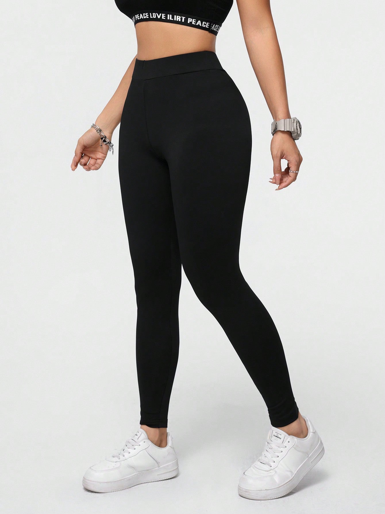Calça Legging Seamless Cintura Alta Com Compressão