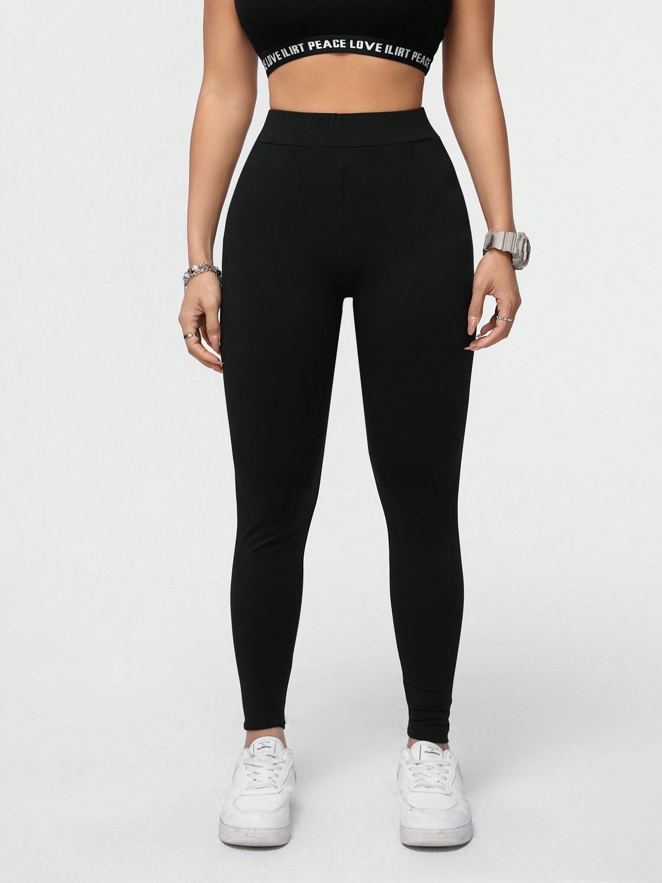 Calça Legging Seamless Cintura Alta Com Compressão