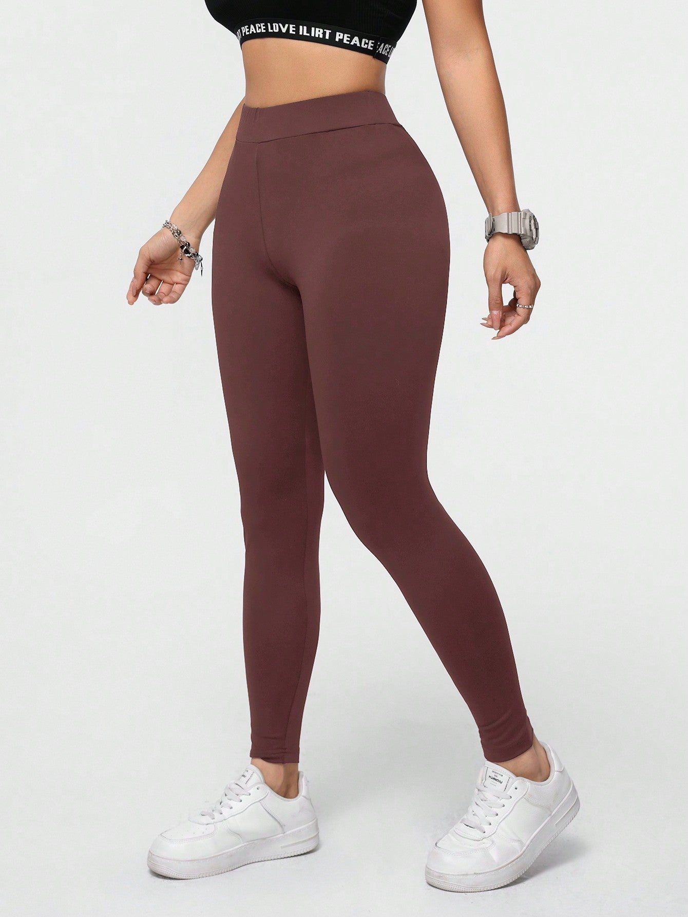 Calça Legging Seamless Cintura Alta Com Compressão