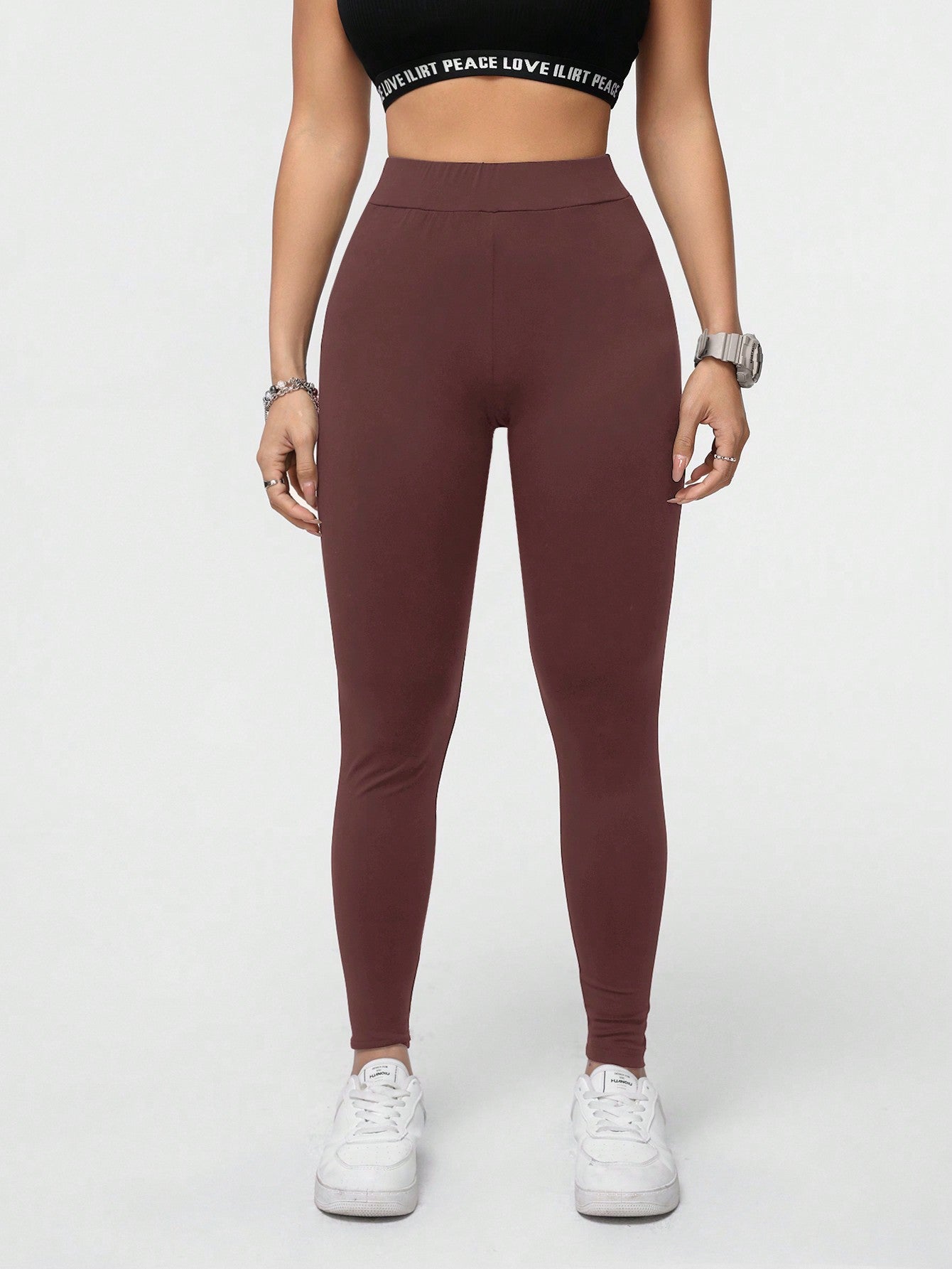 Calça Legging Seamless Cintura Alta Com Compressão