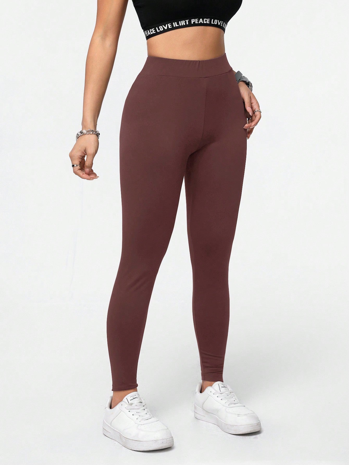 Calça Legging Seamless Cintura Alta Com Compressão