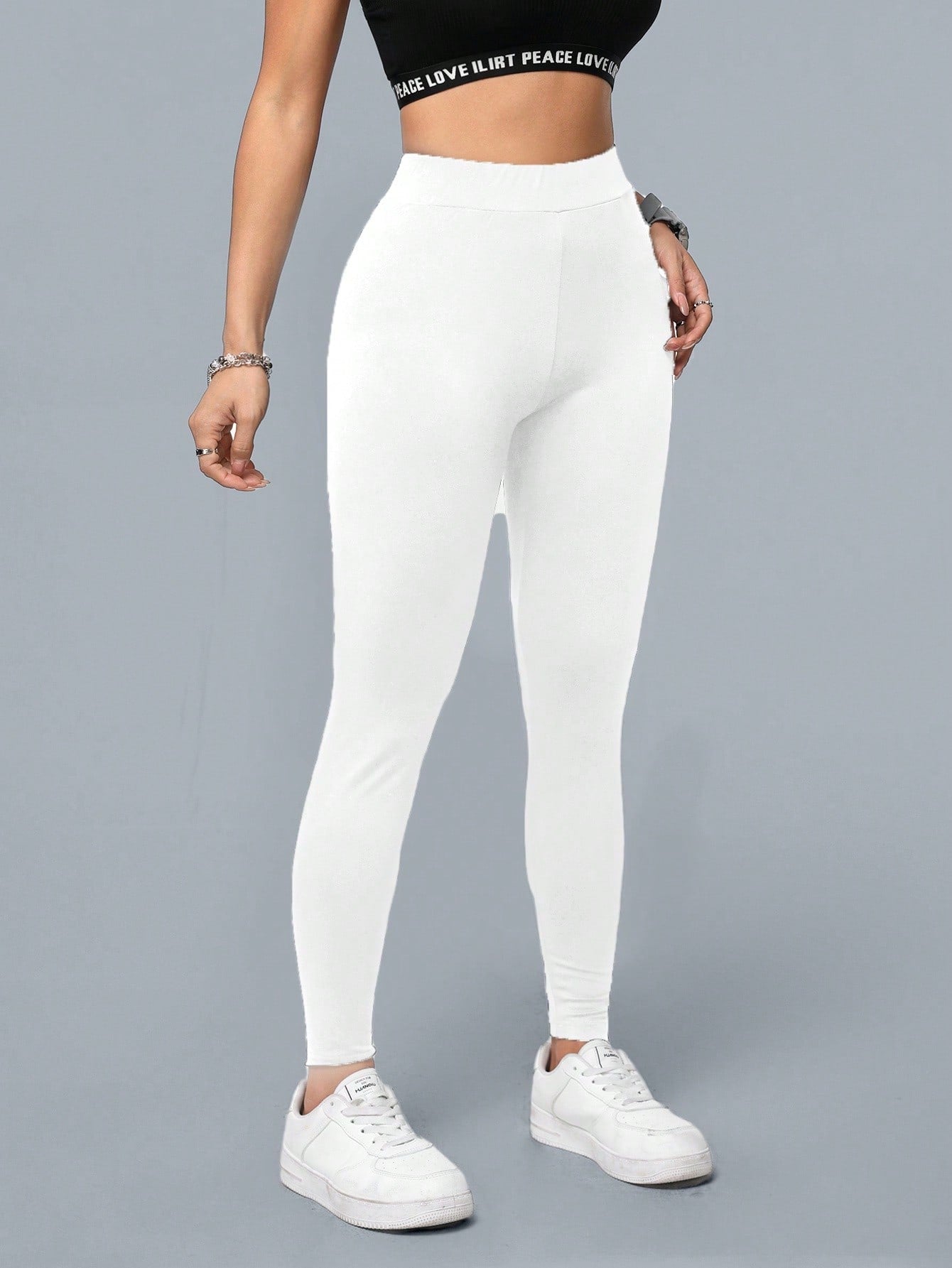 Calça Legging Seamless Cintura Alta Com Compressão