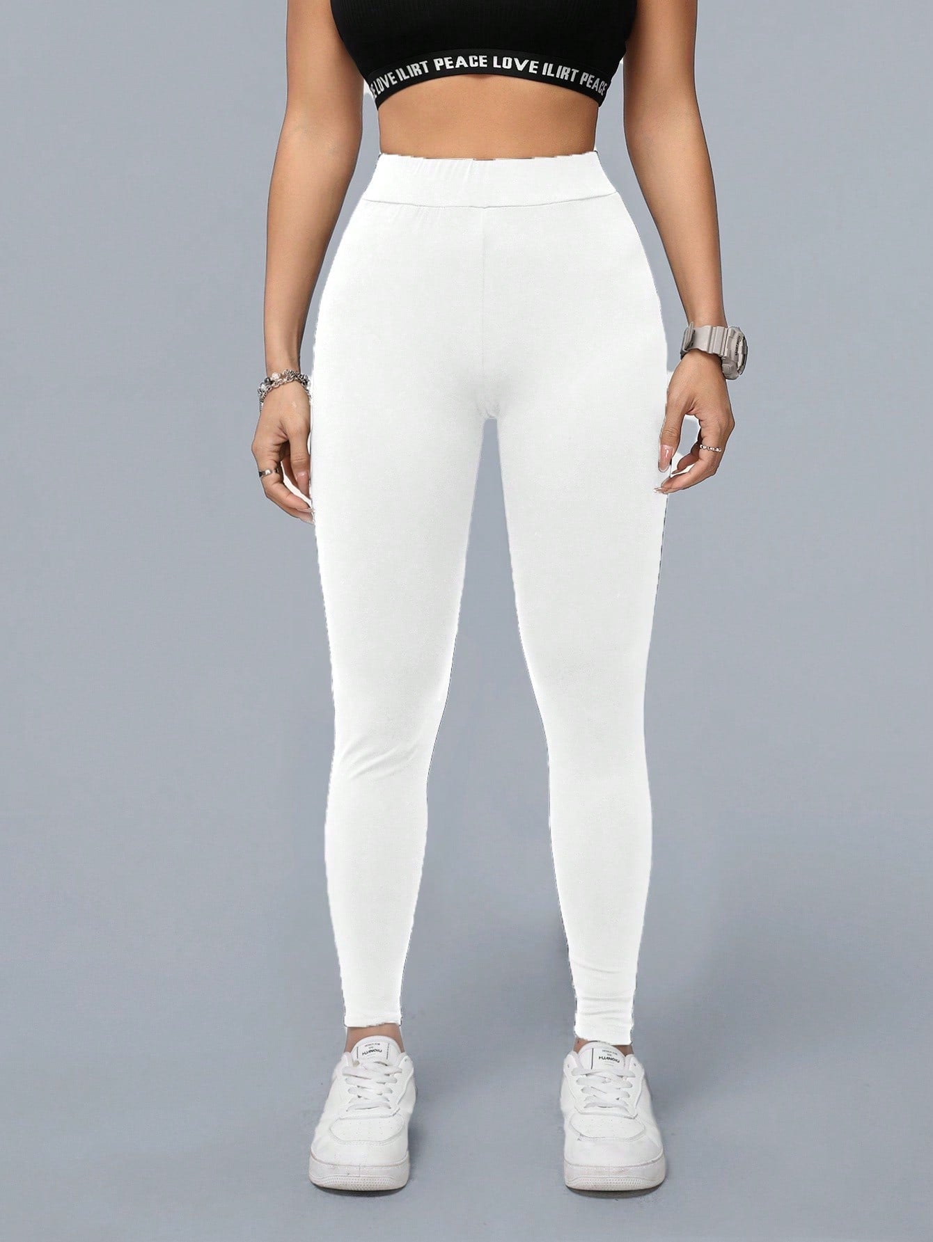 Calça Legging Seamless Cintura Alta Com Compressão