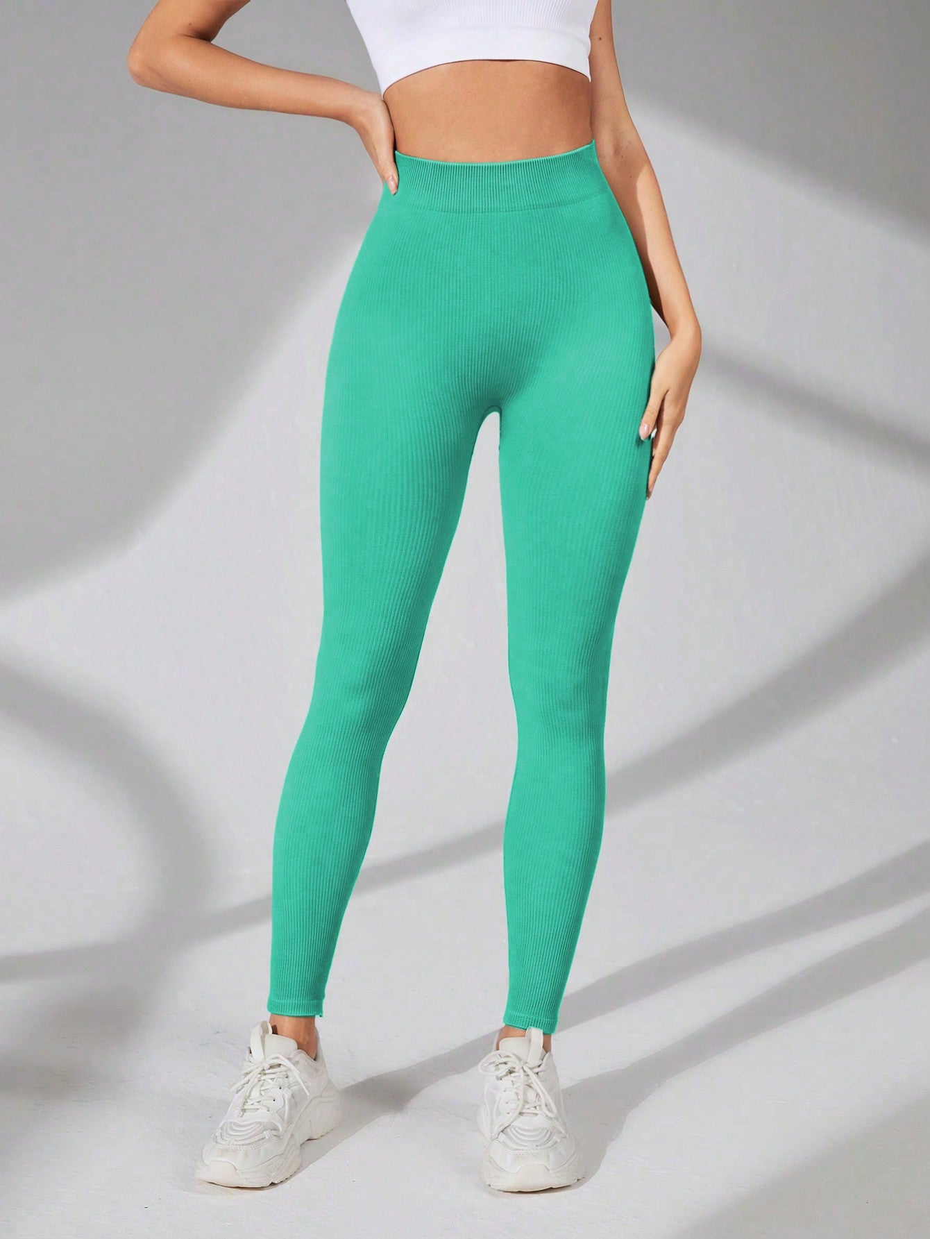 Calça Legging Canelada Sem Costura Empina Bumbum