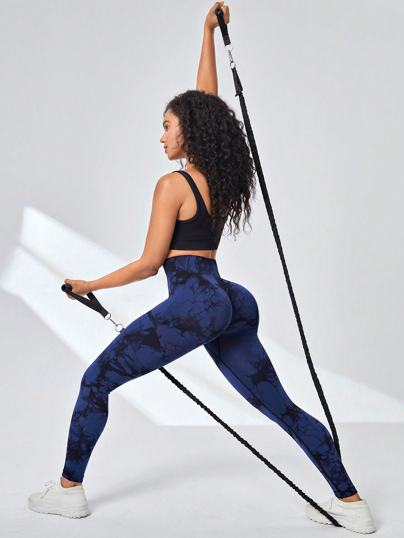 Calça Legging Seamless Tie Dye Com Compressão