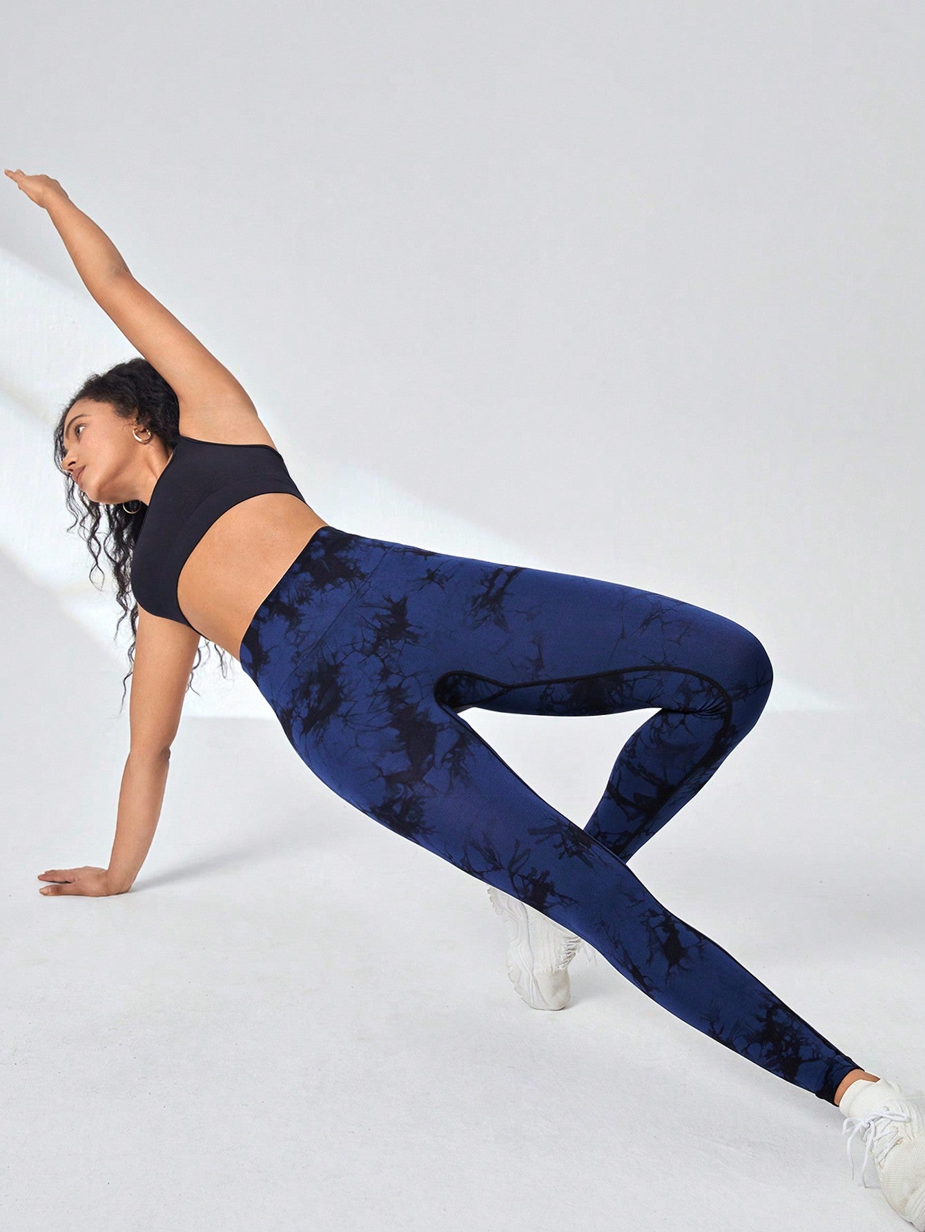 Calça Legging Seamless Tie Dye Com Compressão