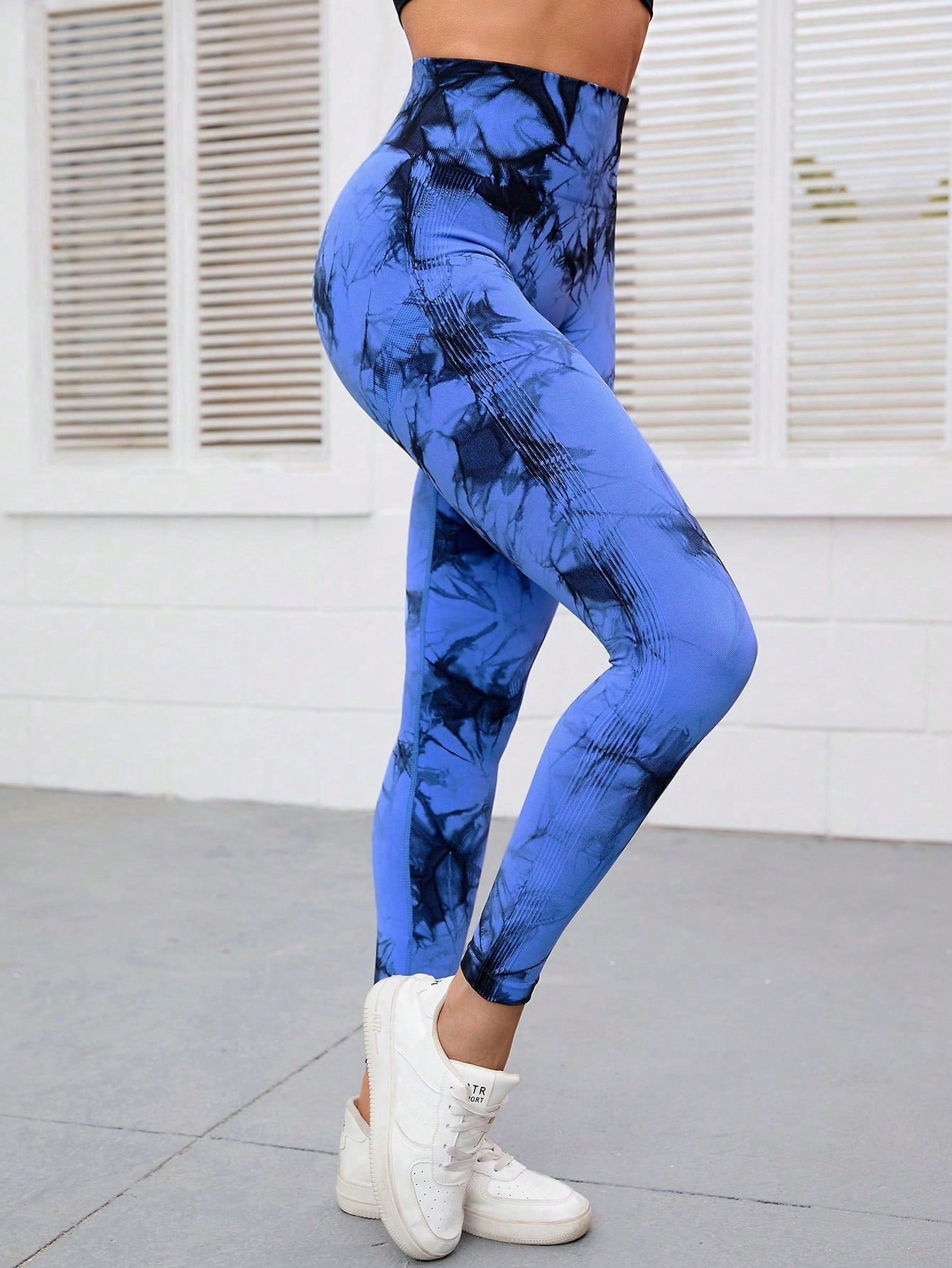 Calça Legging Fitness Compressão Estampa Tie Dye