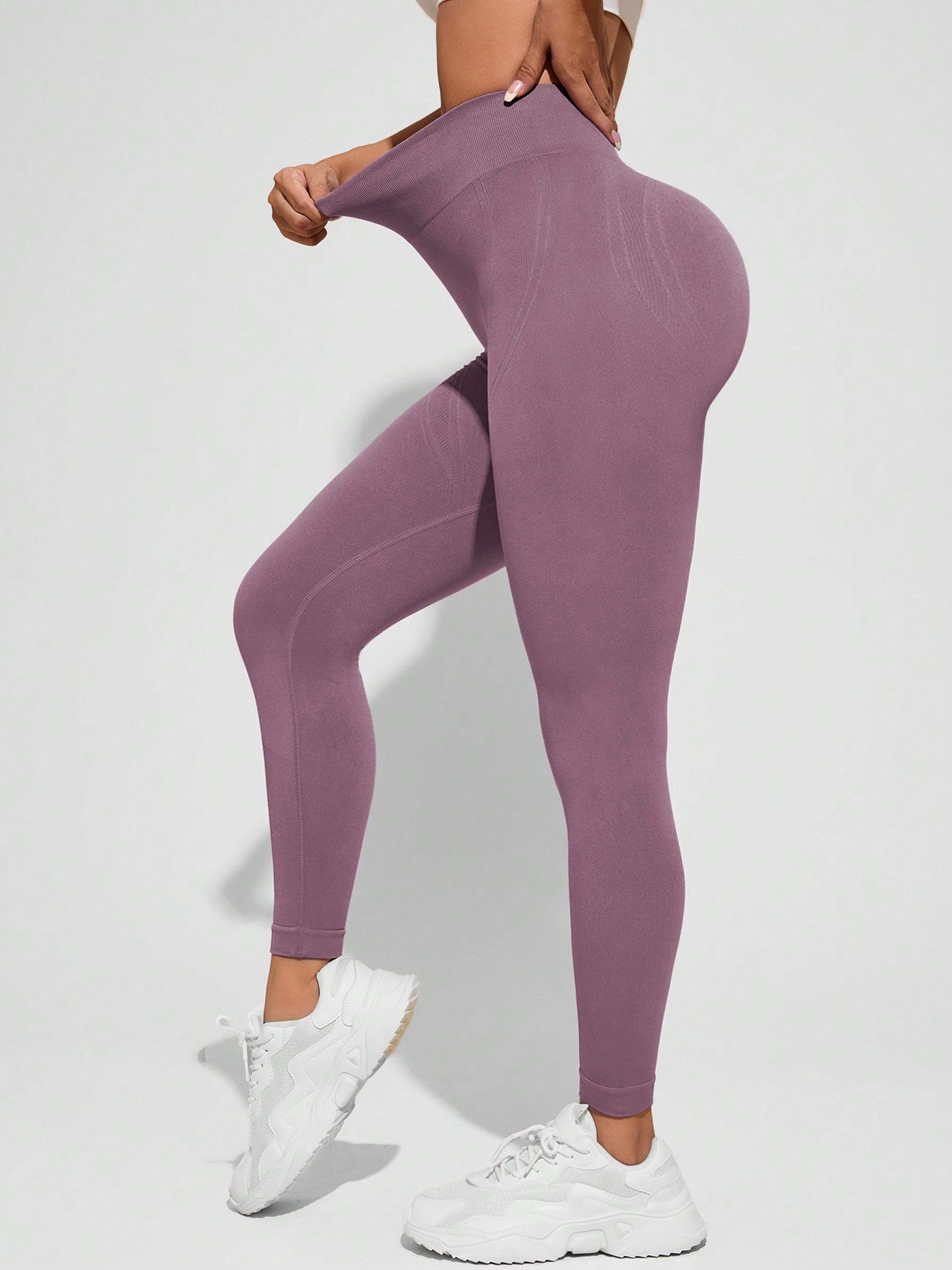 Calça Legging Sem Costura Push Up Cintura Alta